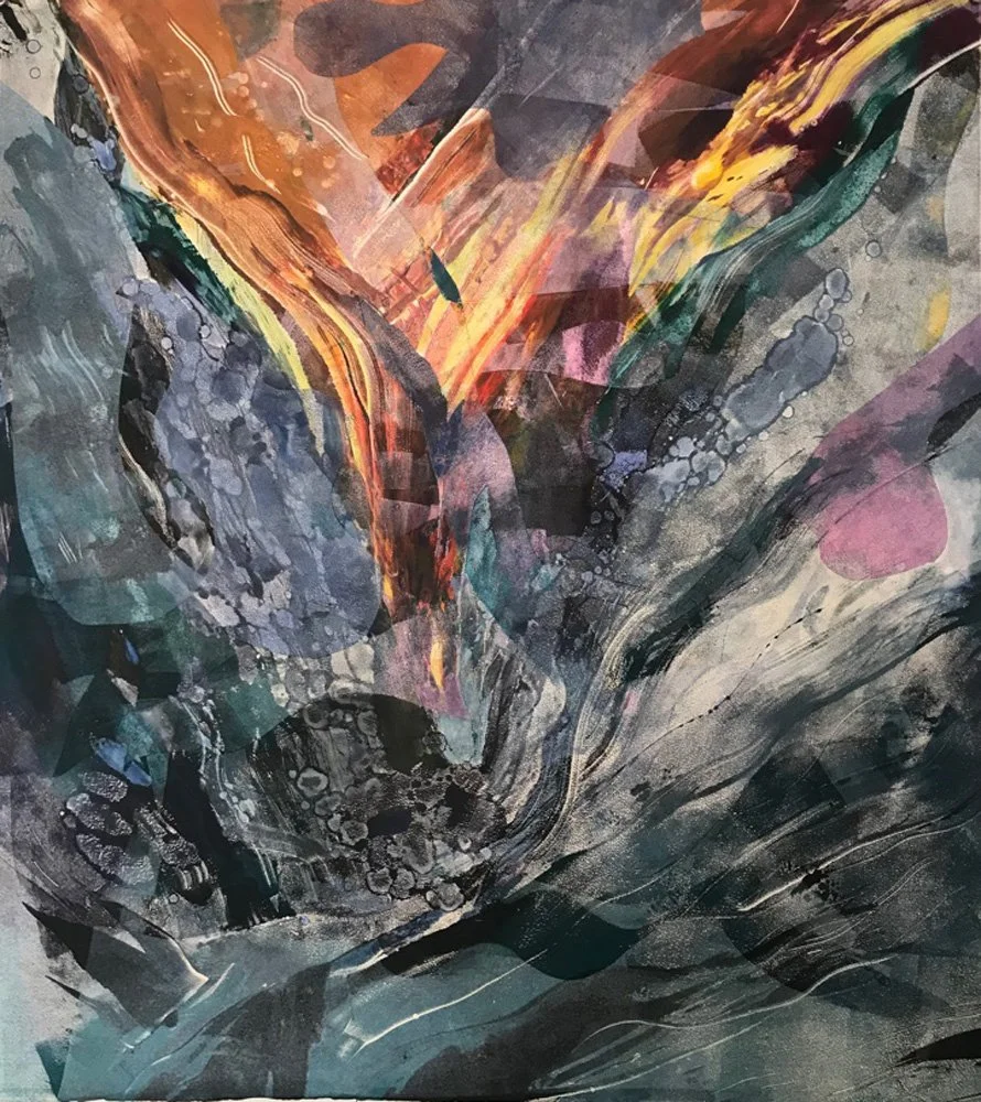  Ghost Road #6. 33 × 29.5”. Monoprint. $2200 