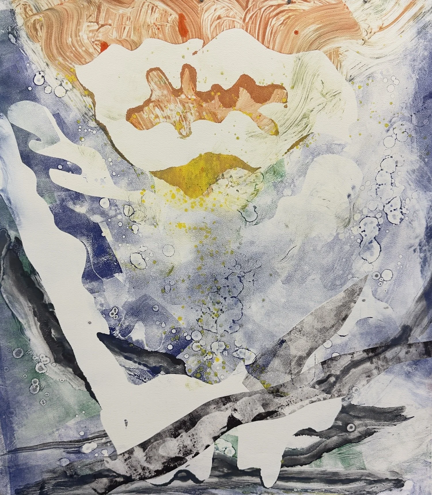  Ghost Road #7. 33 × 29.5”. Monoprint. $2200 