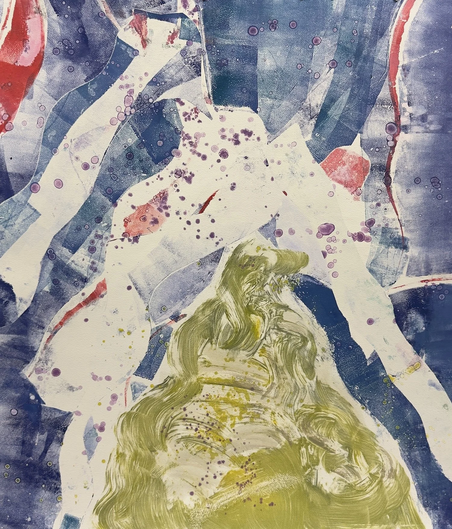  Ghost Road 9. 33 × 29.5”. Monoprint. $2200.Framed. $2600 