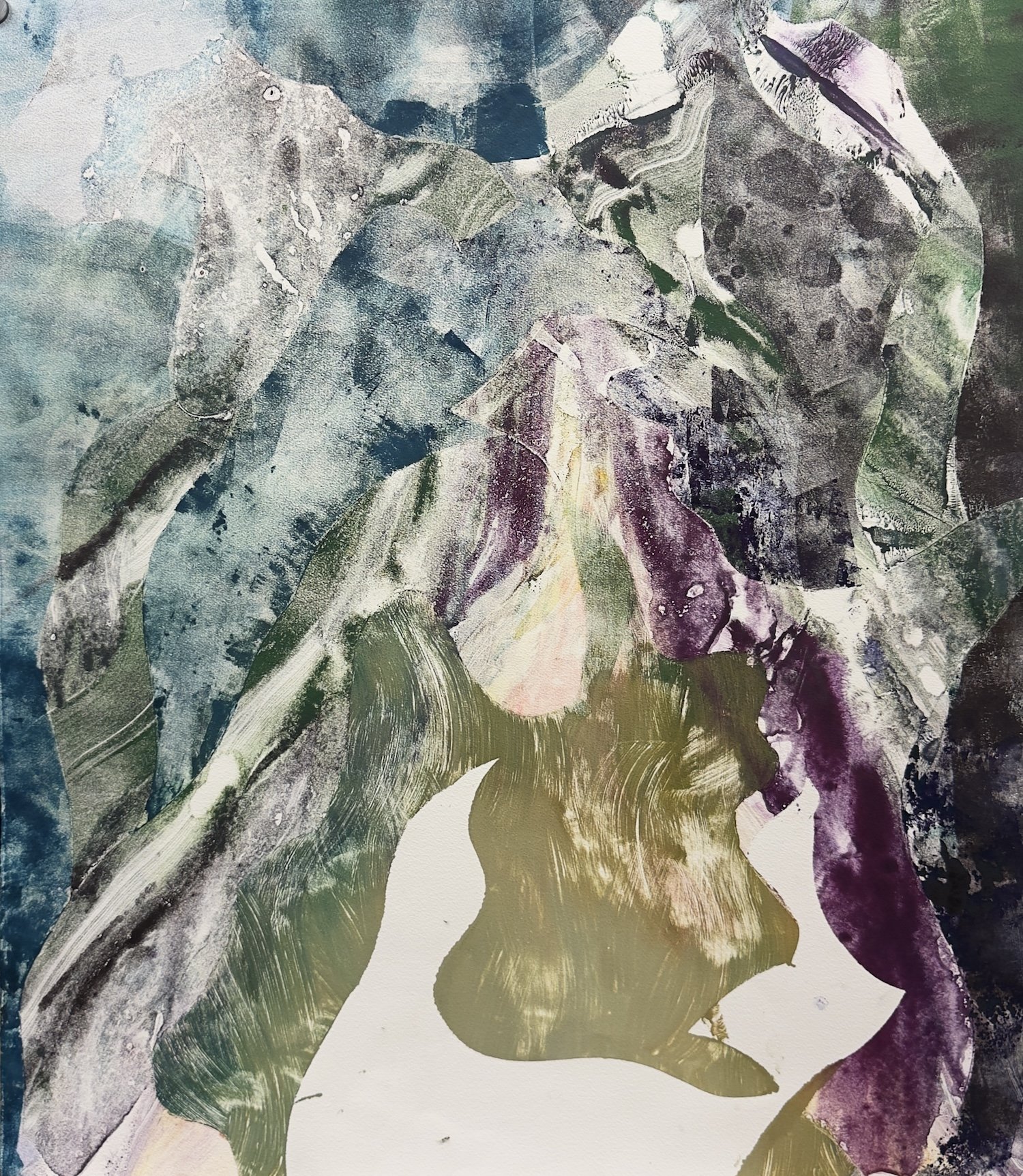  Ghost Road #8. 33 × 29.5”. Monoprint. $2200.Framed. $2600 