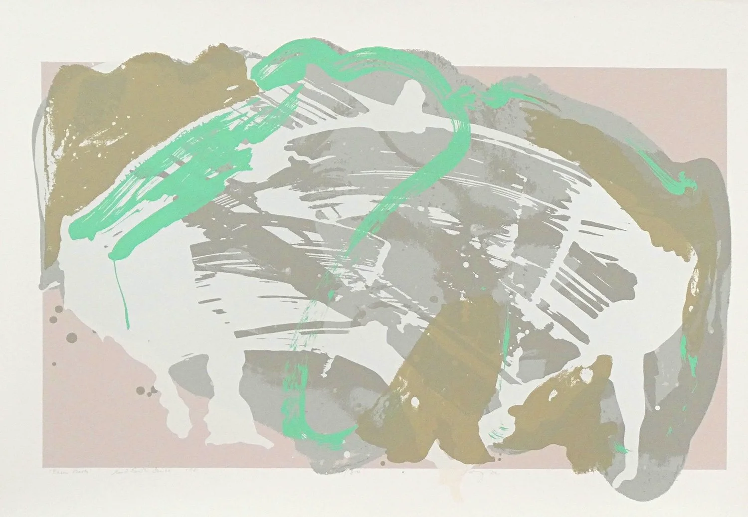  Barn Boots. 29.5 × 42.5”  Silkscreen on paper. $1900 