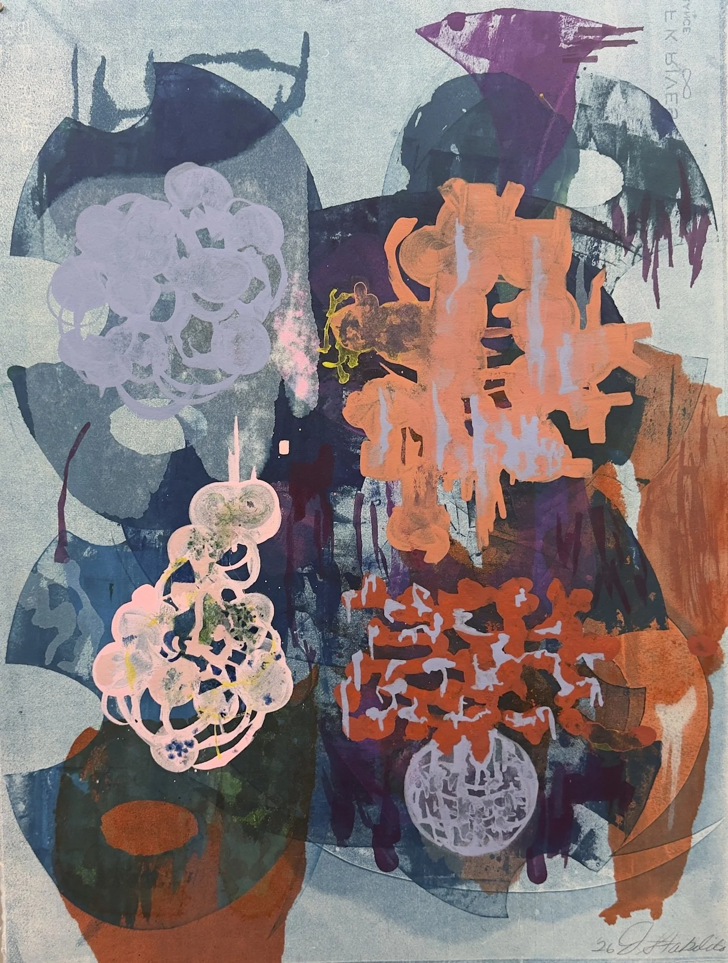  Summer Evenings #2. Monoprint. 30×22”. $1800 