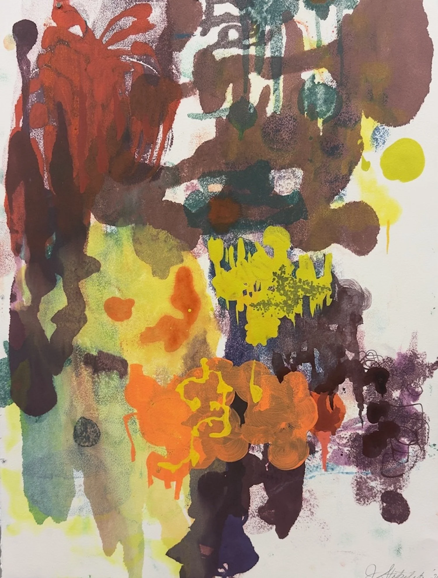 Summer Evenings #3. Monoprint. 30×22”. $1800 