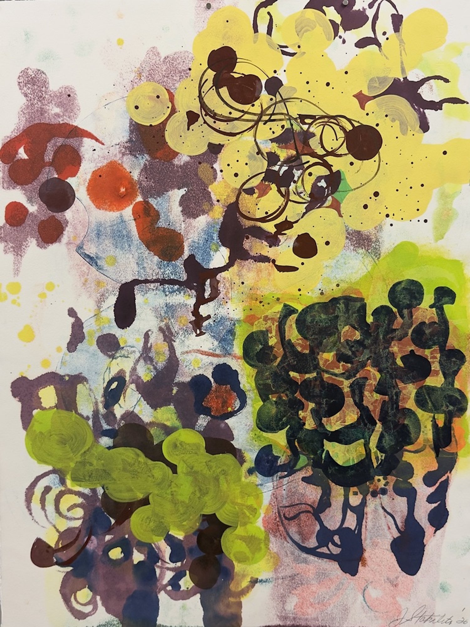  Summer Evenings #4. Monoprint. 30×22”. $1800 