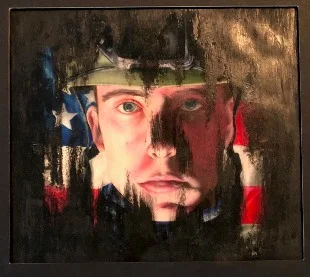 Brianna Robinson, Edwards County High School, "Respect," color pencil/oil pastel