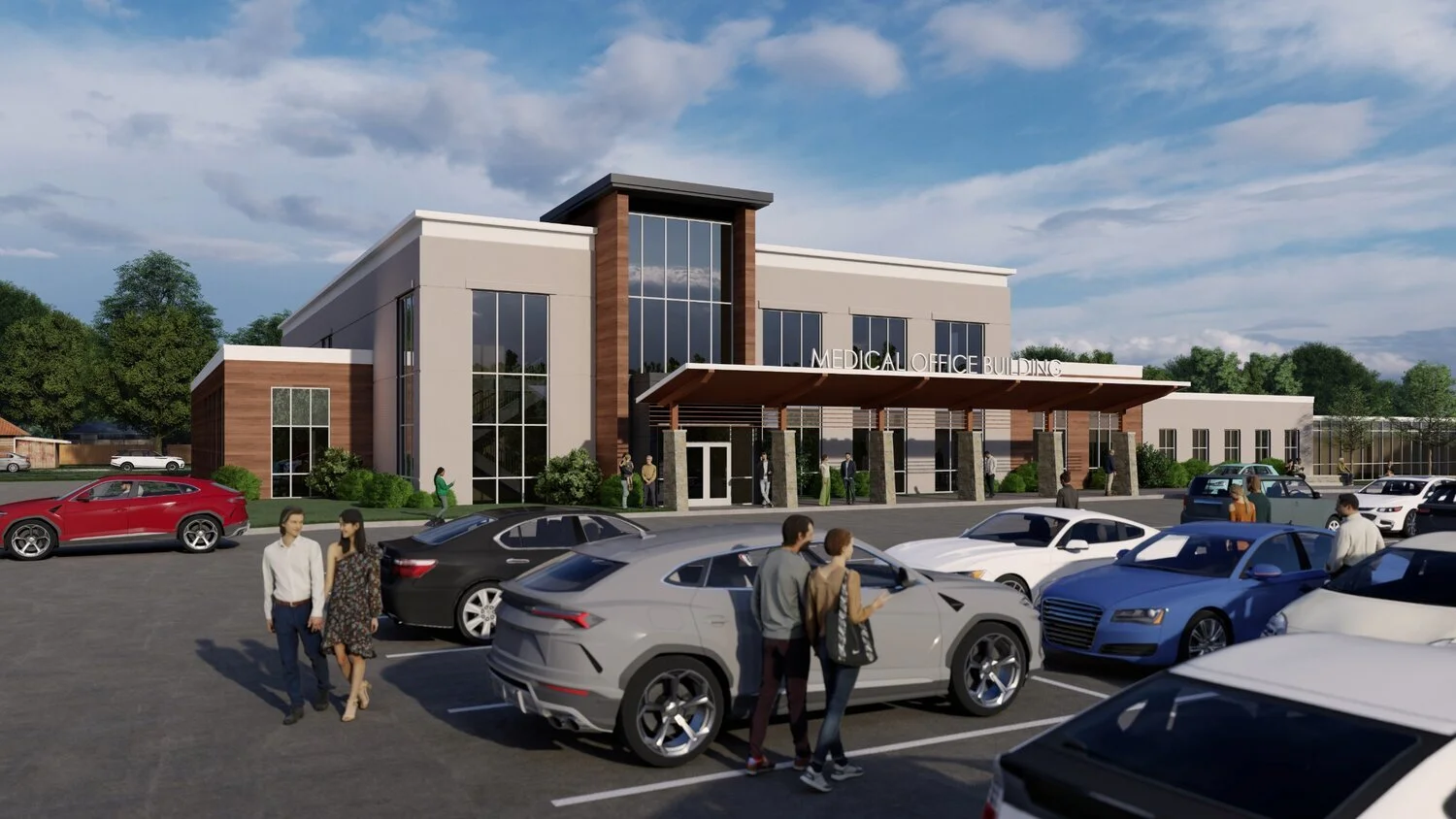 Rendition of the new WGH medical office building.