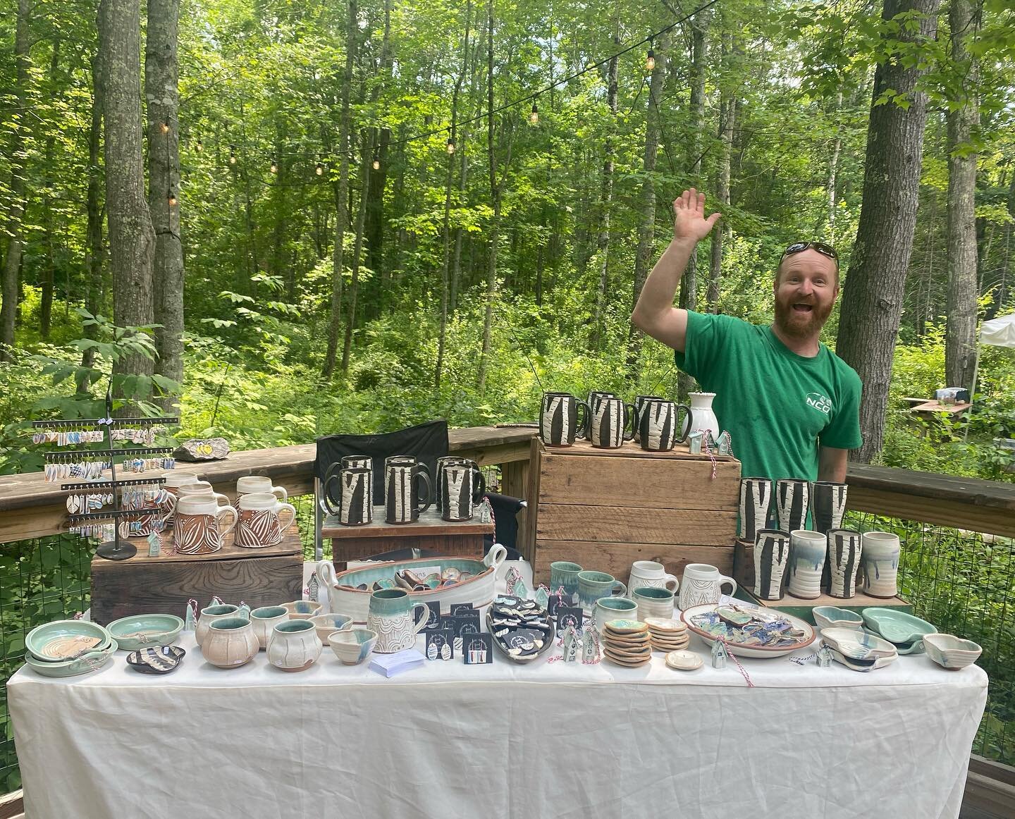 Oh hi!  We&rsquo;re at @thepourfarm today from 1-5 for a lil pop up show!  It&rsquo;s a beautiful day to nestle into these shady woods and enjoy an ice cold beer while perusing some quality Maine made goods.  The way life should be!! Big thanks to th