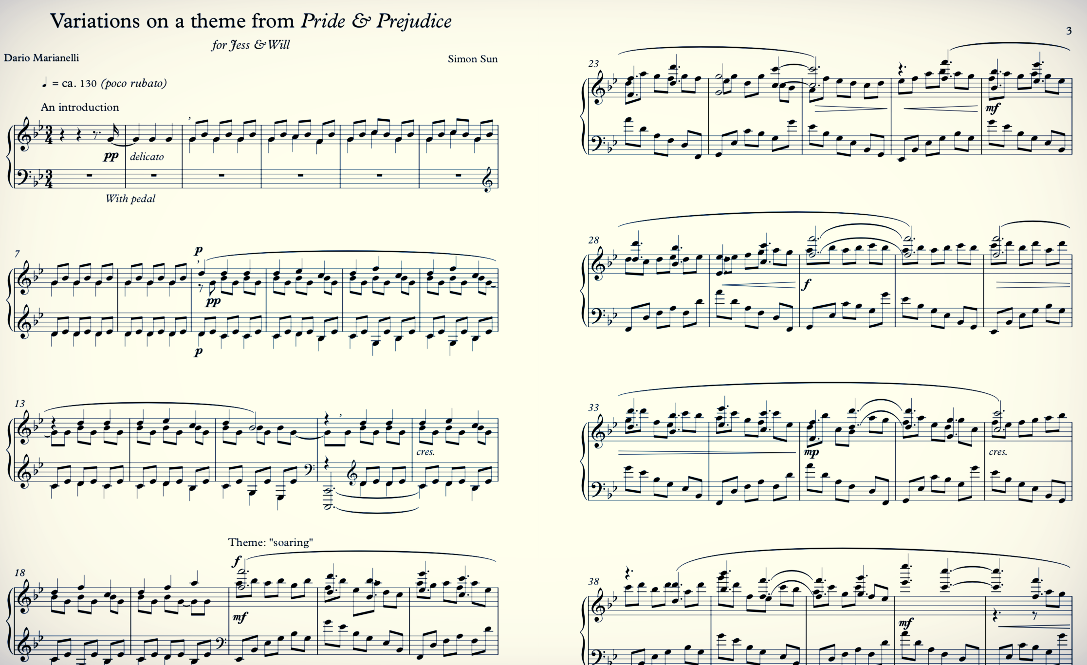 variations on a theme from pride and prejudice