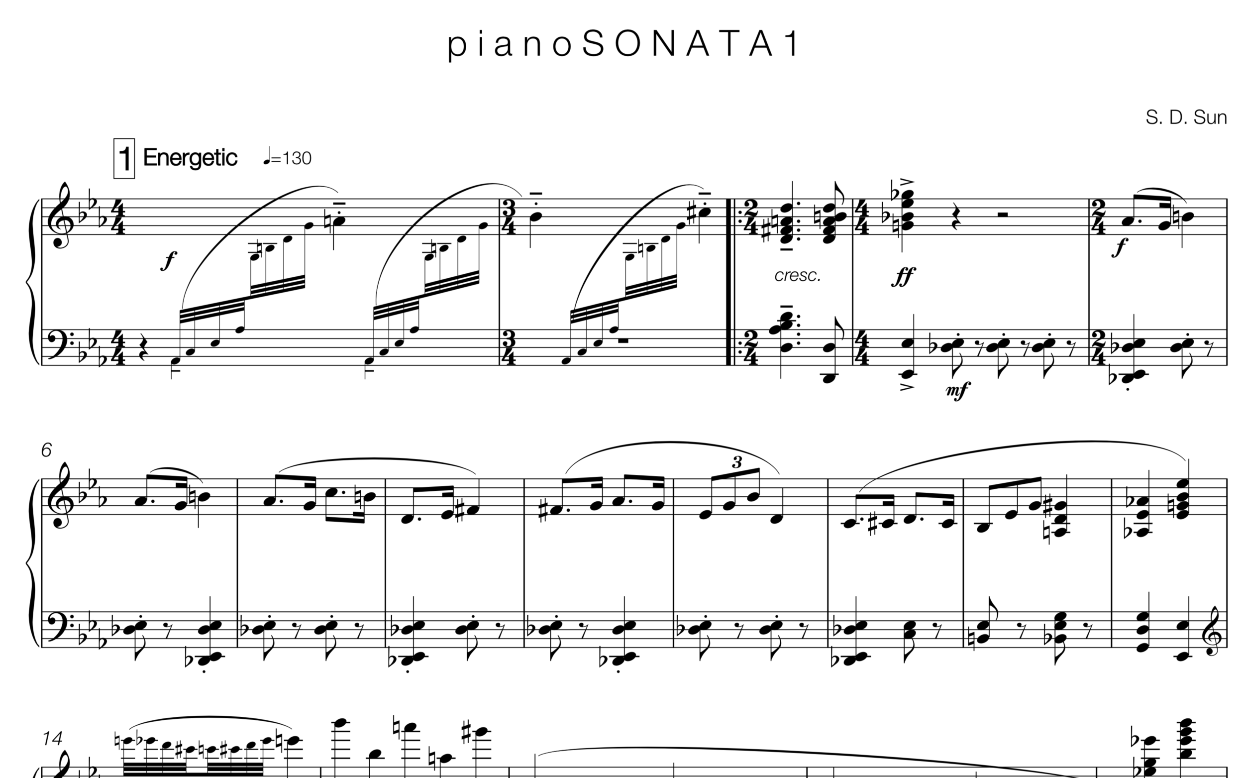 piano sonata no. 1