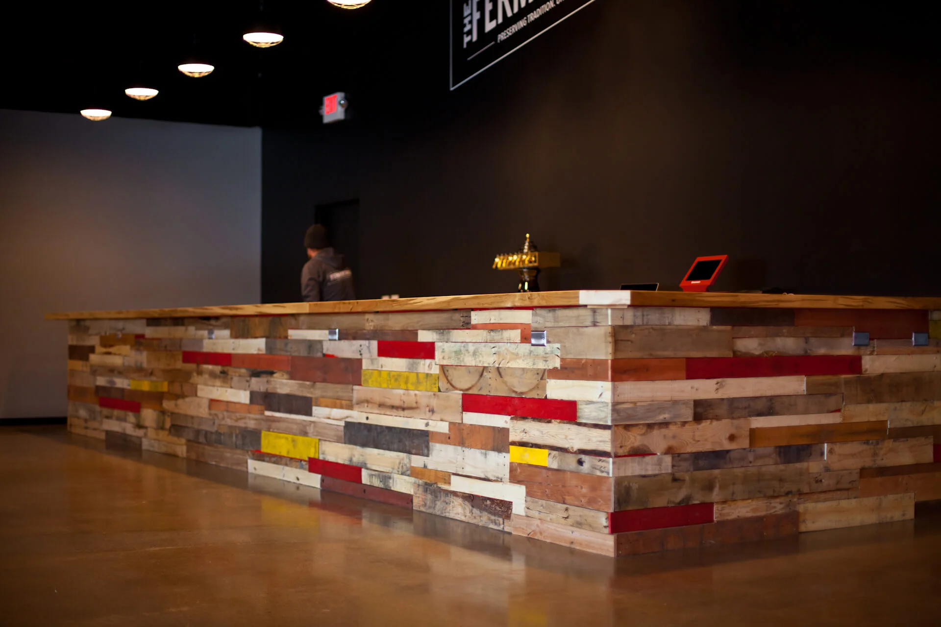 The Fermentorium's taproom before its grand opening in 2016.