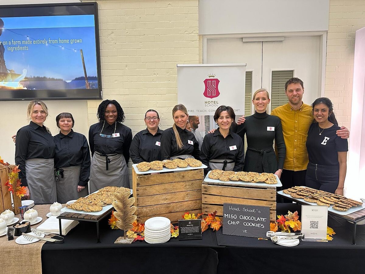We were super proud to be asked by our amazing employer partner @searcyslondon to support an event they recently hosted with @peachtwentytwenty as part of their Sustainability Summit.

We were asked to prepare our signature Vegan Miso Cookie for the 