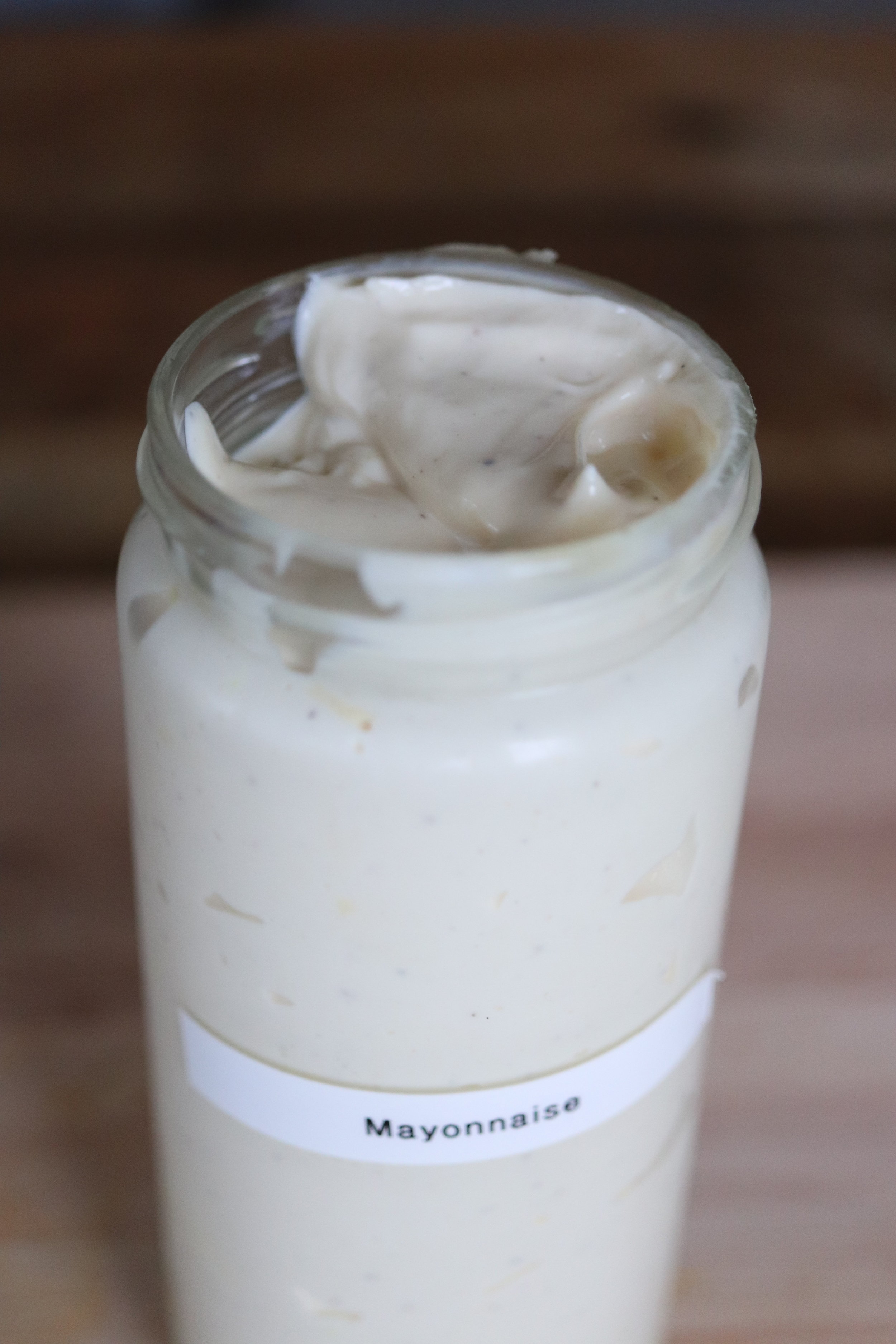 Mayonnaise from poached eggs