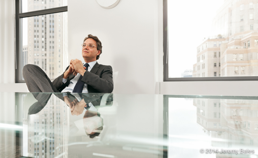 Rodrigo Niño photographed in the Prodigy Network’s Wall Street office in Manhattan for Worth Magazine.