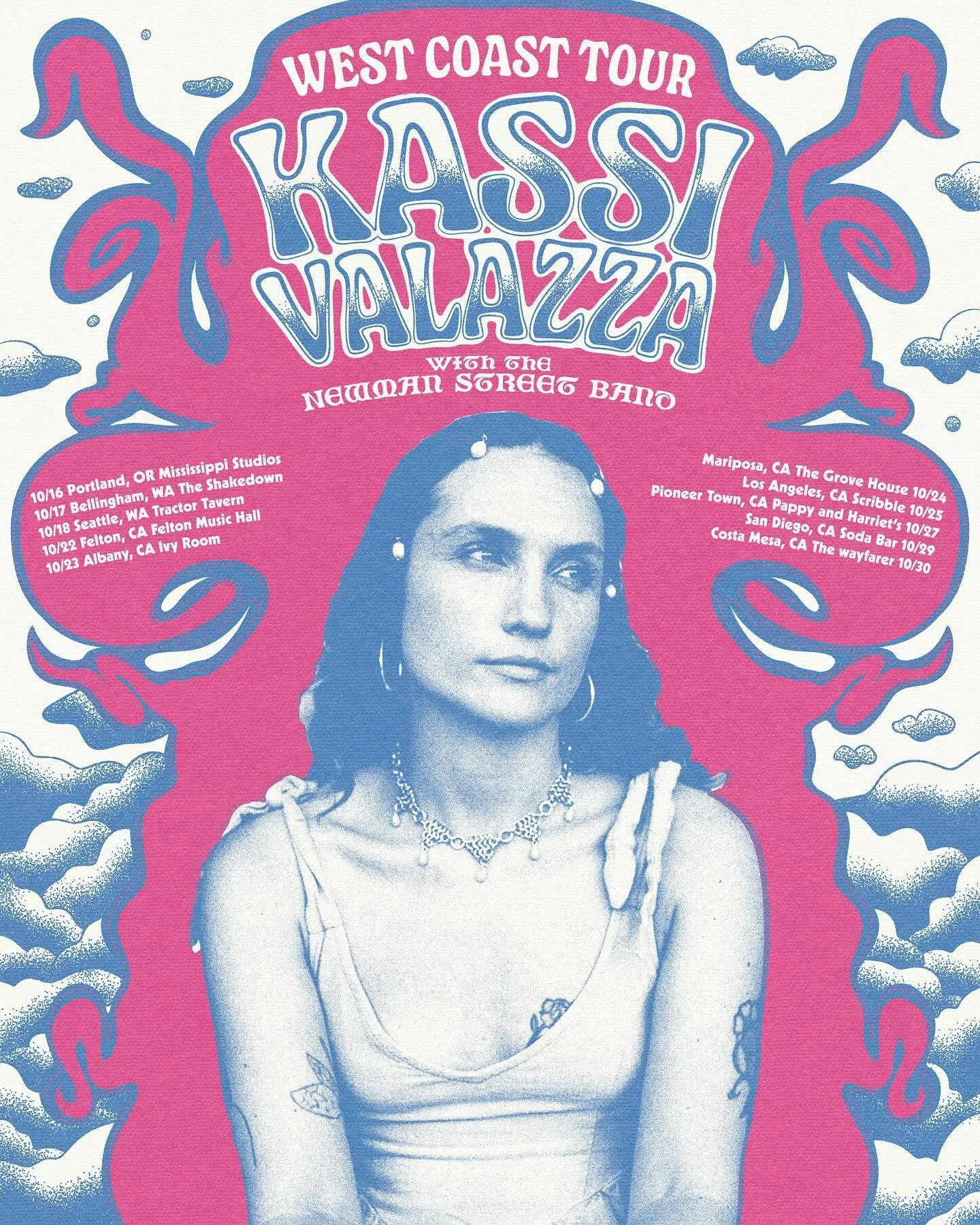 New work for @kassivalazza for our full band tour in October! Catch us at @mississippistudios in Portland and up and down the West Coast!