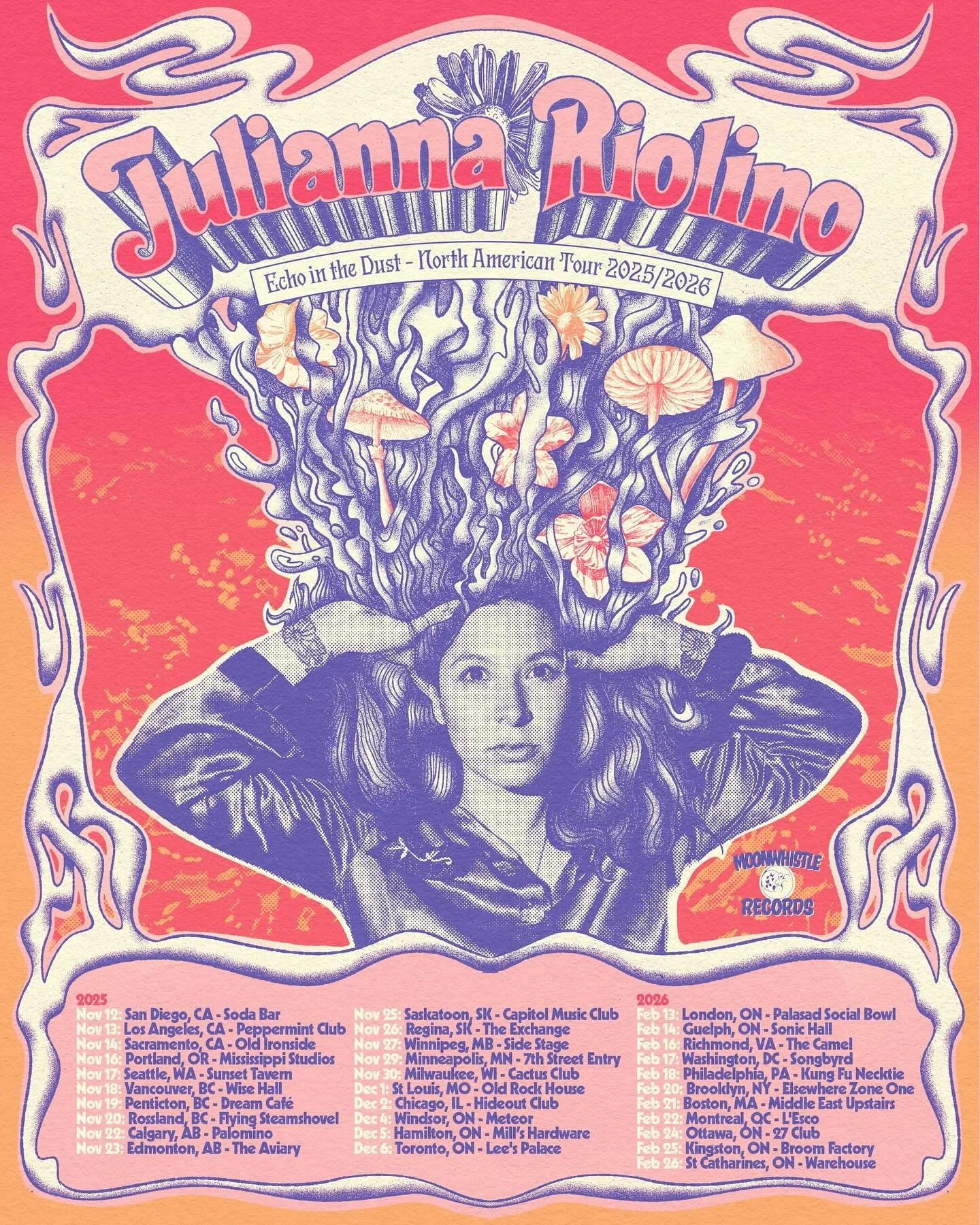 It&rsquo;s been so hard to keep this poster design under wraps!!! Thanks @juliannariolinoofficial, one of my all time faves, for working with me. I am so honored and stoked. See you in November at @mississippistudios! Photo by @reuben_radding