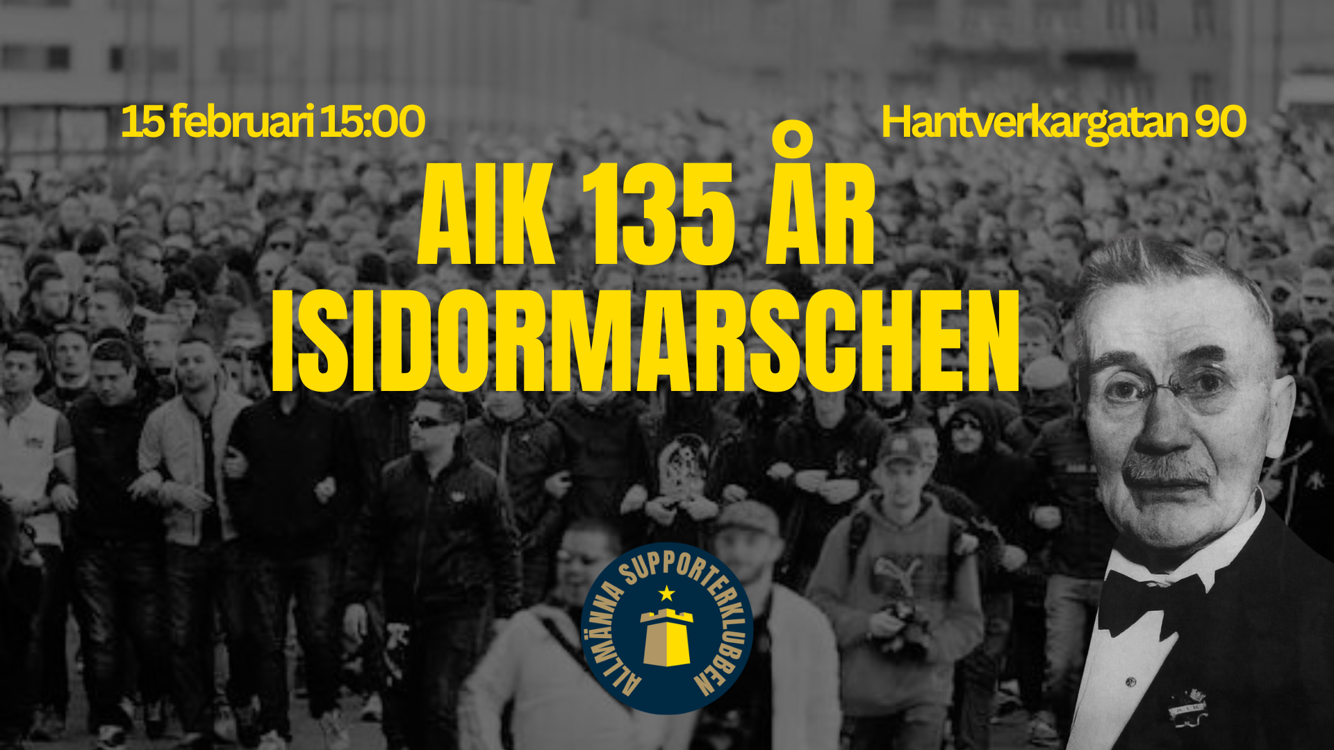 AIK 135 år - en supportermarsch i Isidors fotspår