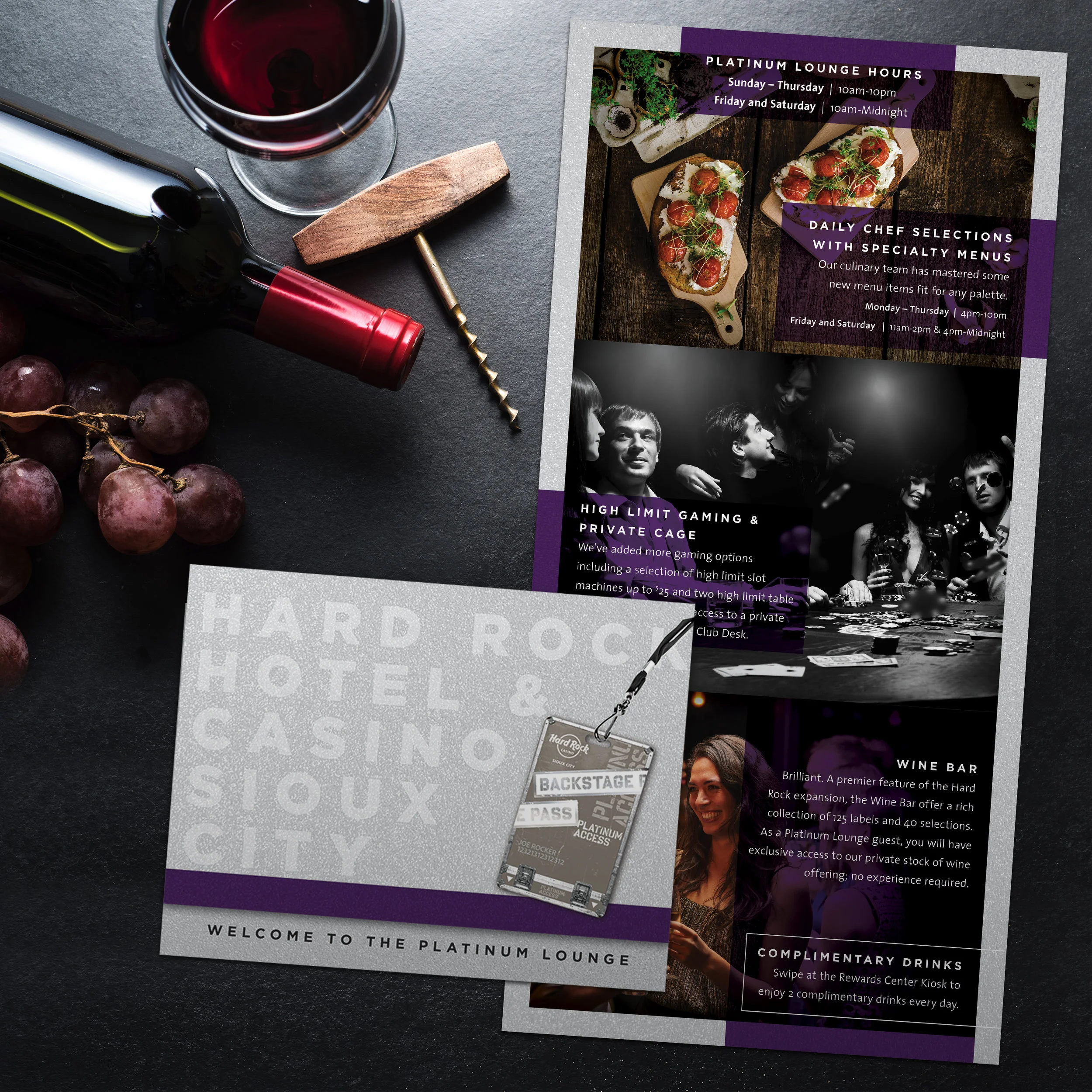 Hard Rock Hotel & Casino Sioux City: Platinum Lounge Invite