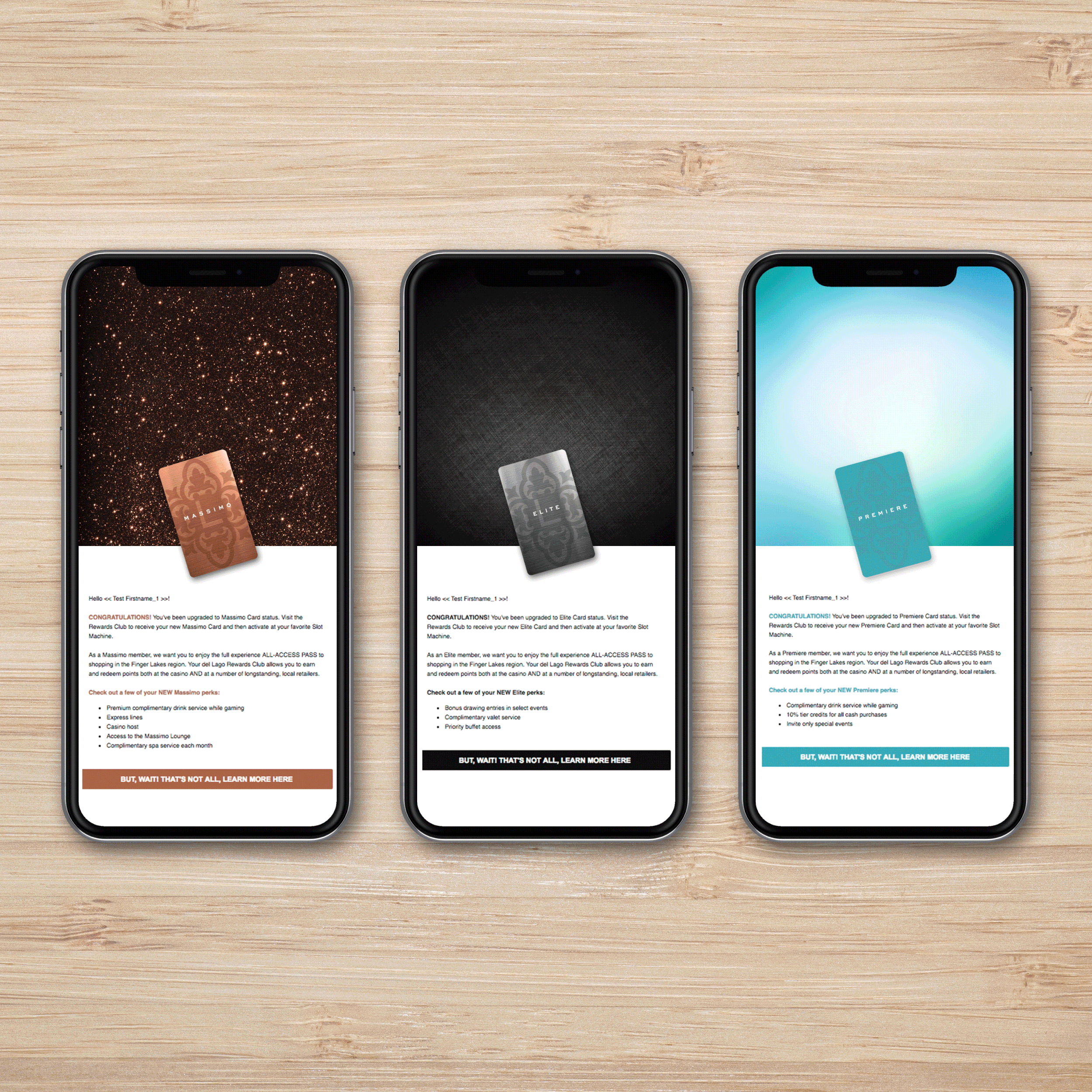 del Lago Resort & Casino Upgrade Emails