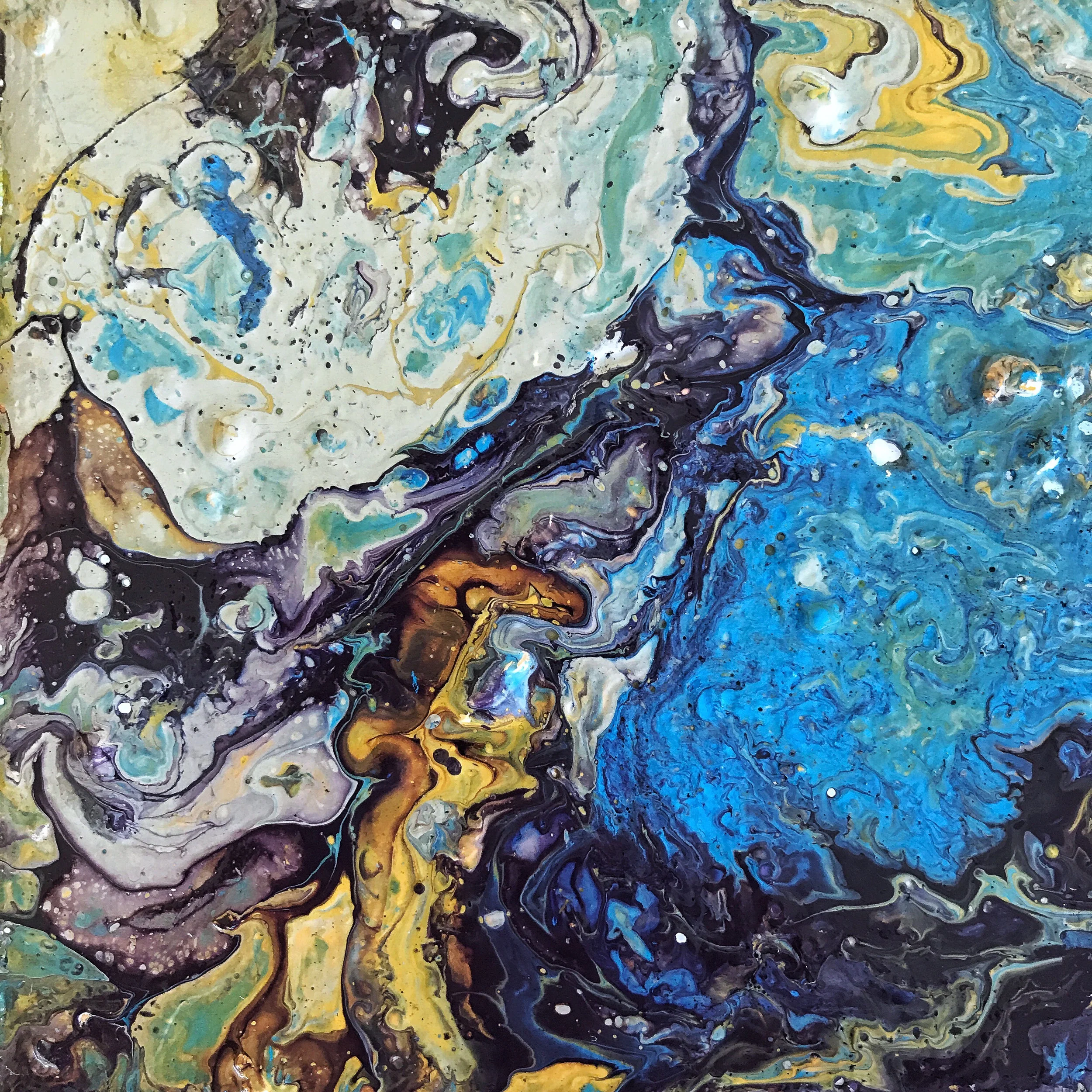 Conjuring. Acrylic on canvas.