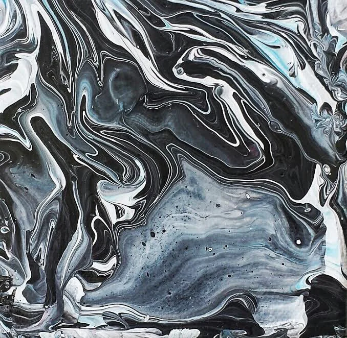 I Know it Looks Like Marble. Acrylic on canvas.