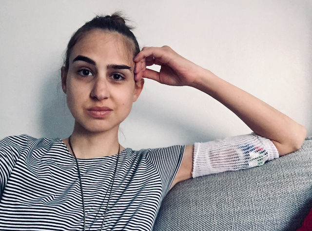 Me, 3 years ago, with my PICC line in.