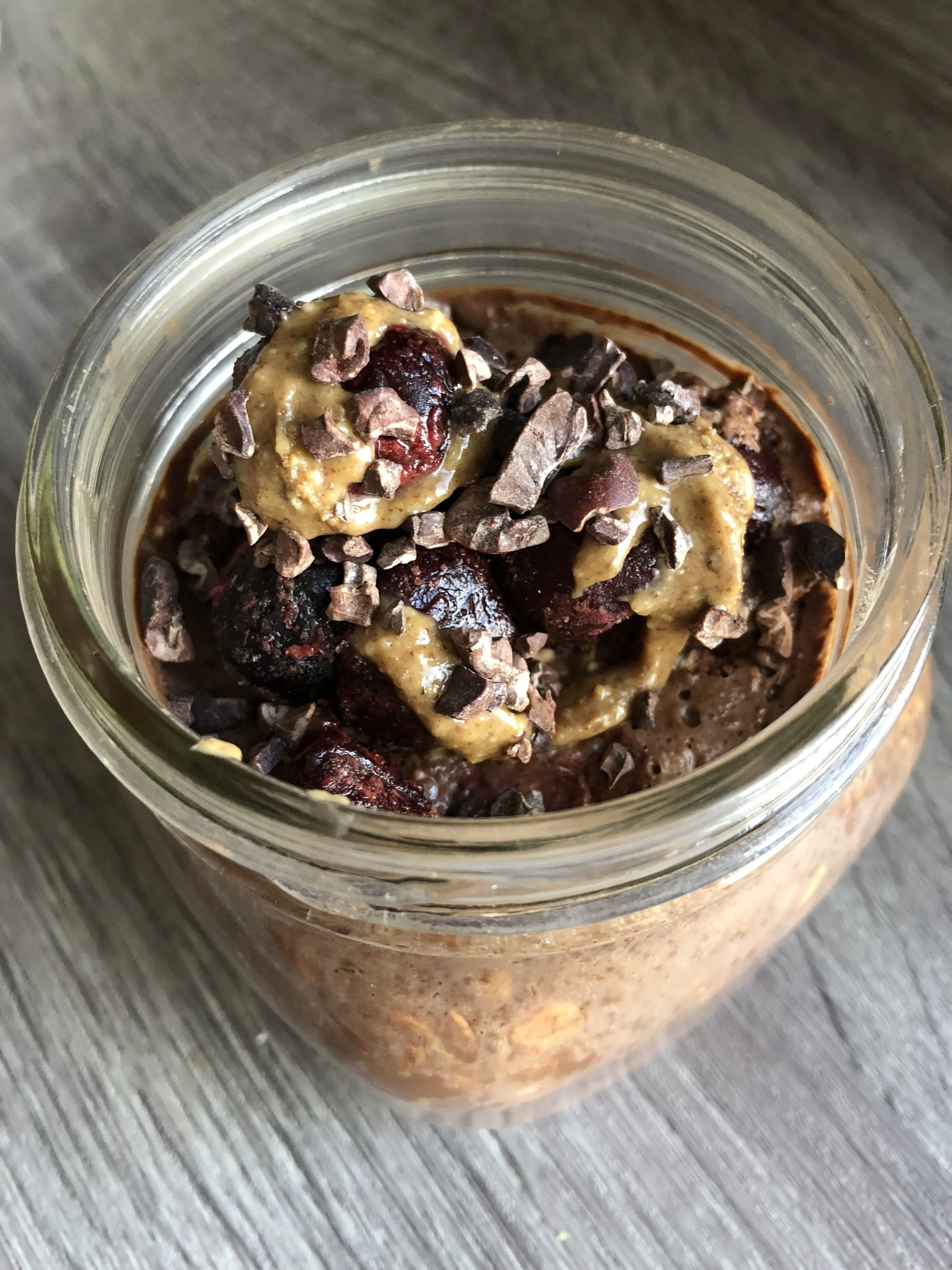 Cherry Chocolate Overnight Oats