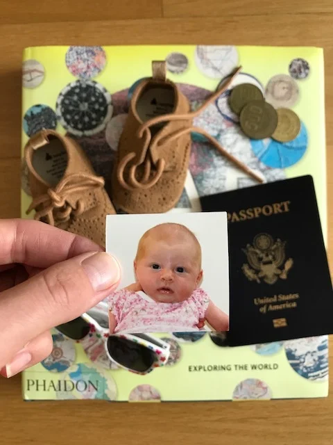 Her first passport photo! 8-19-17