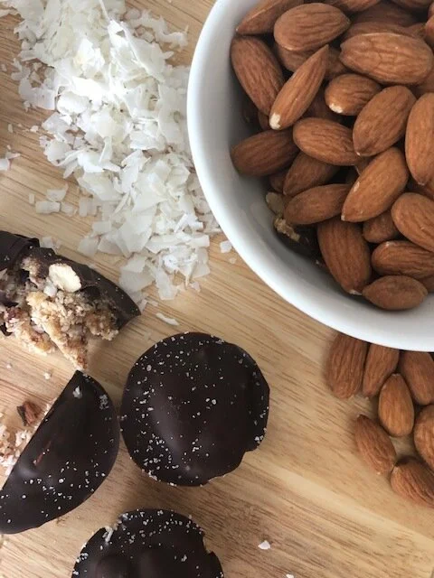 Almond Joy Chocolate Bites