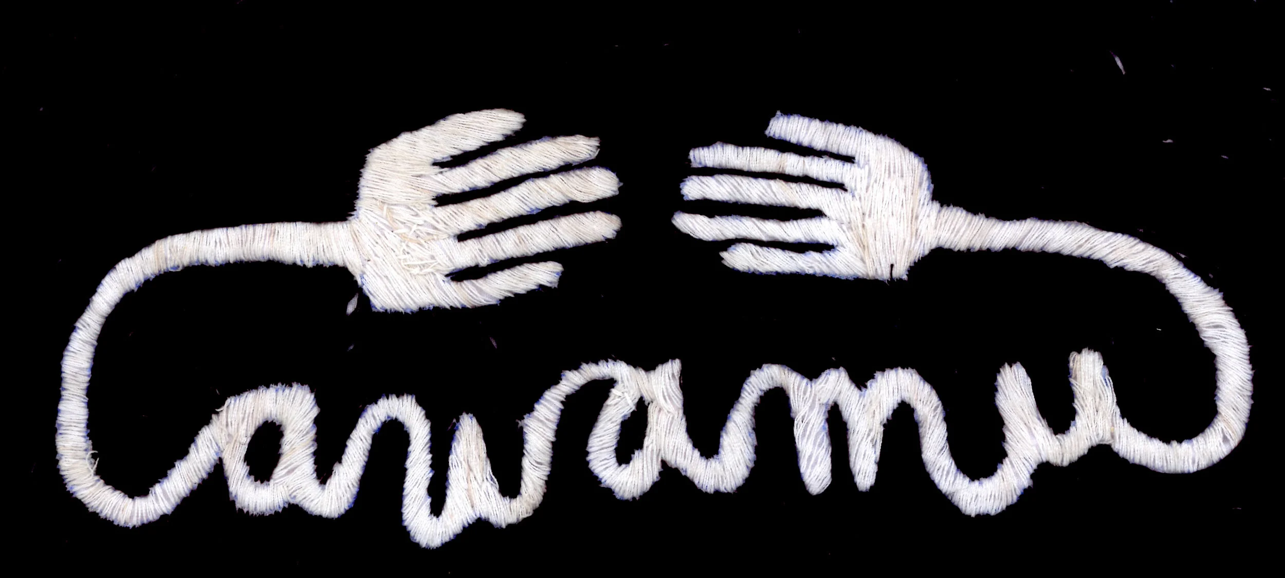 hand stitched by Mary - a celebration of our first 6 months...