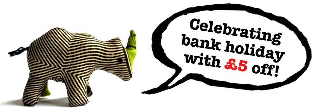We're celebrating the bank holiday with discounts on our range of ethical children's clothes, gifts and accessories
