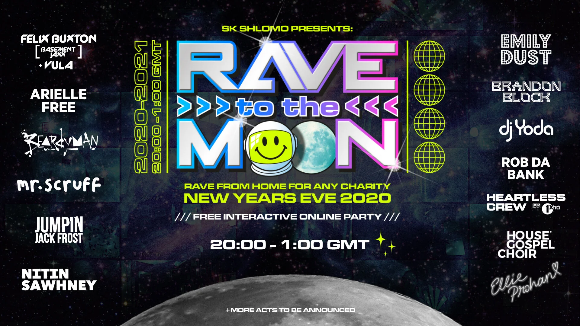 Rave to the moon!
