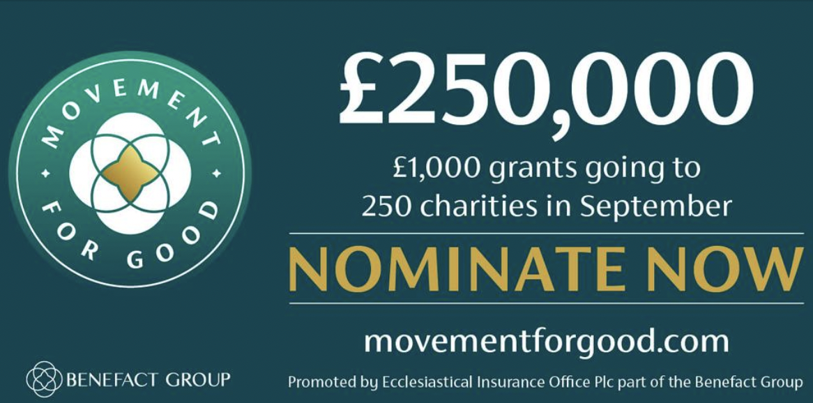 Please nominate us to win £1000 