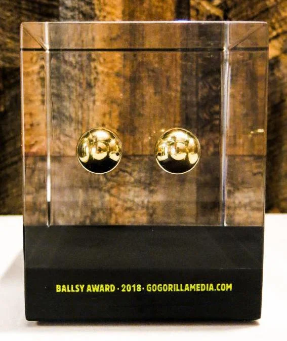 GoGORILLA MEDIA WINS THE BALLSY AWARD™  AGAIN!