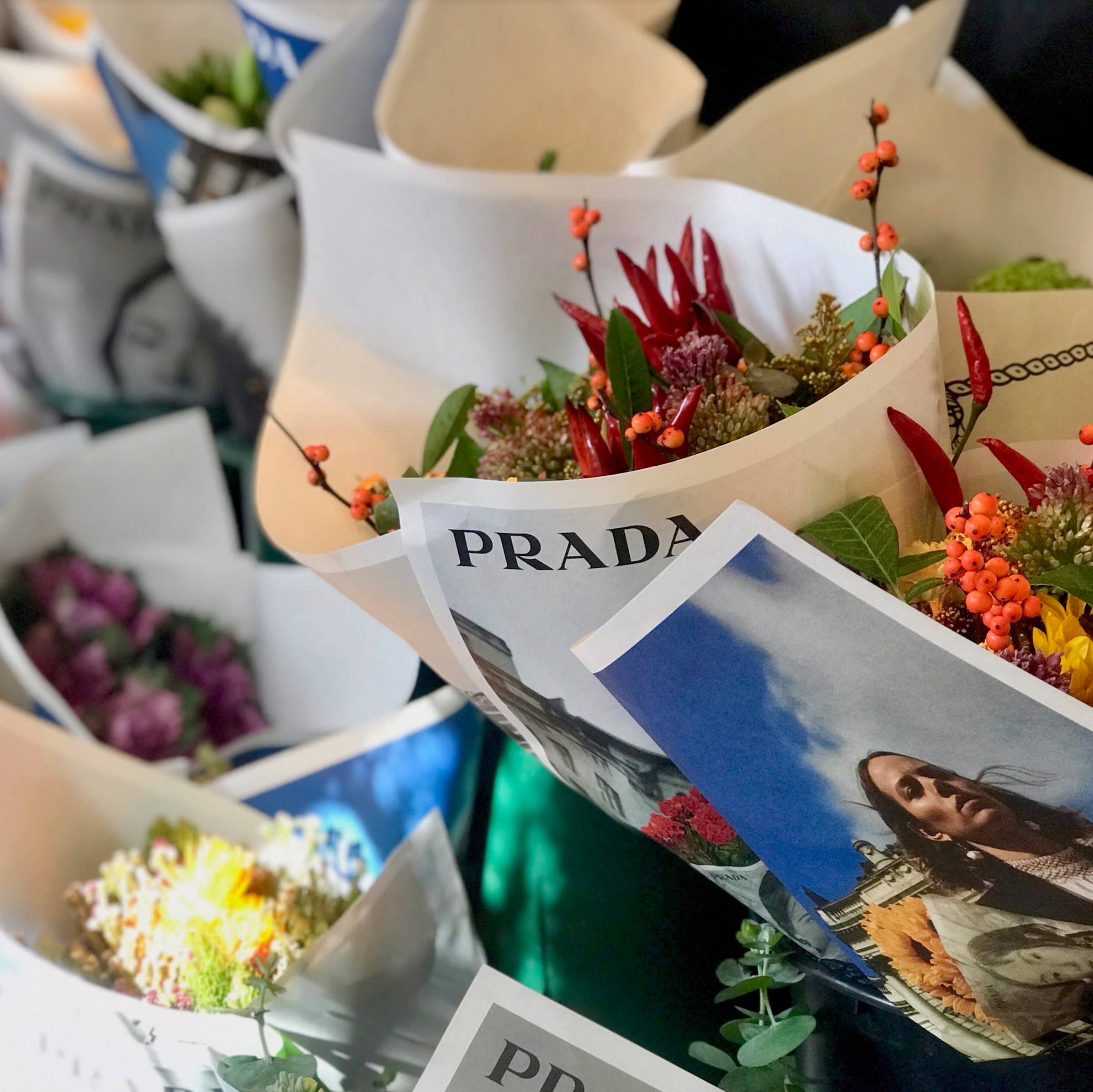 Prada Flower Paper