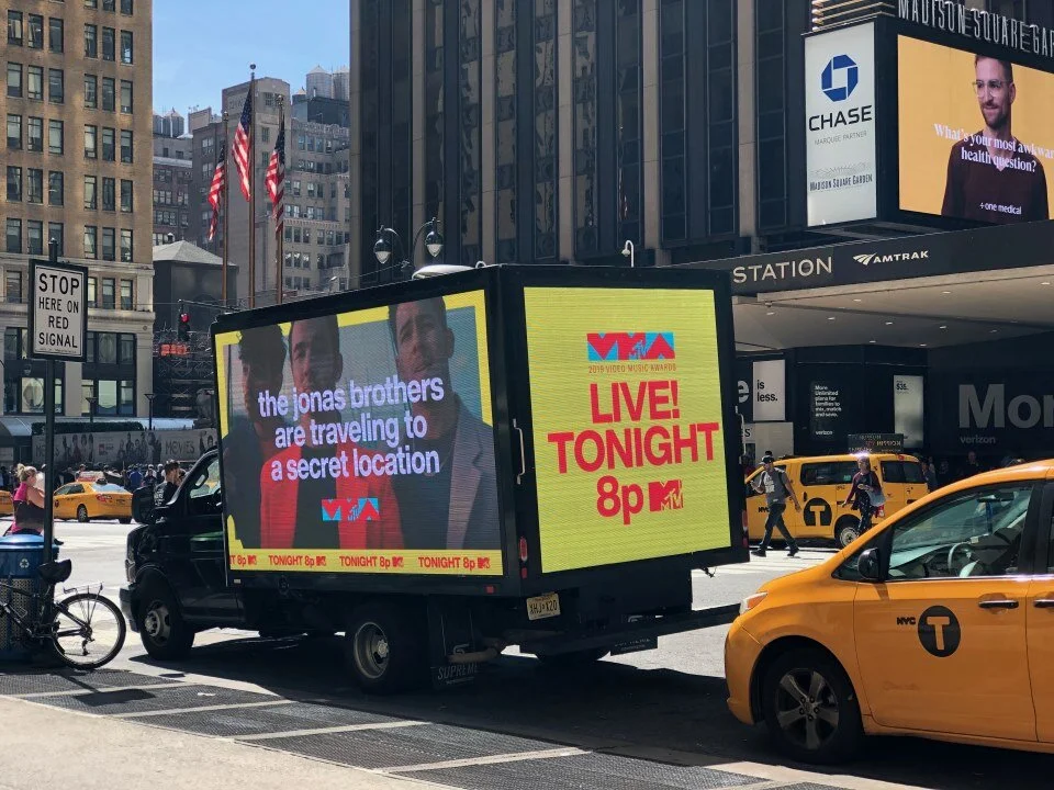 Videotrucks Promote the MTV Video Music Awards