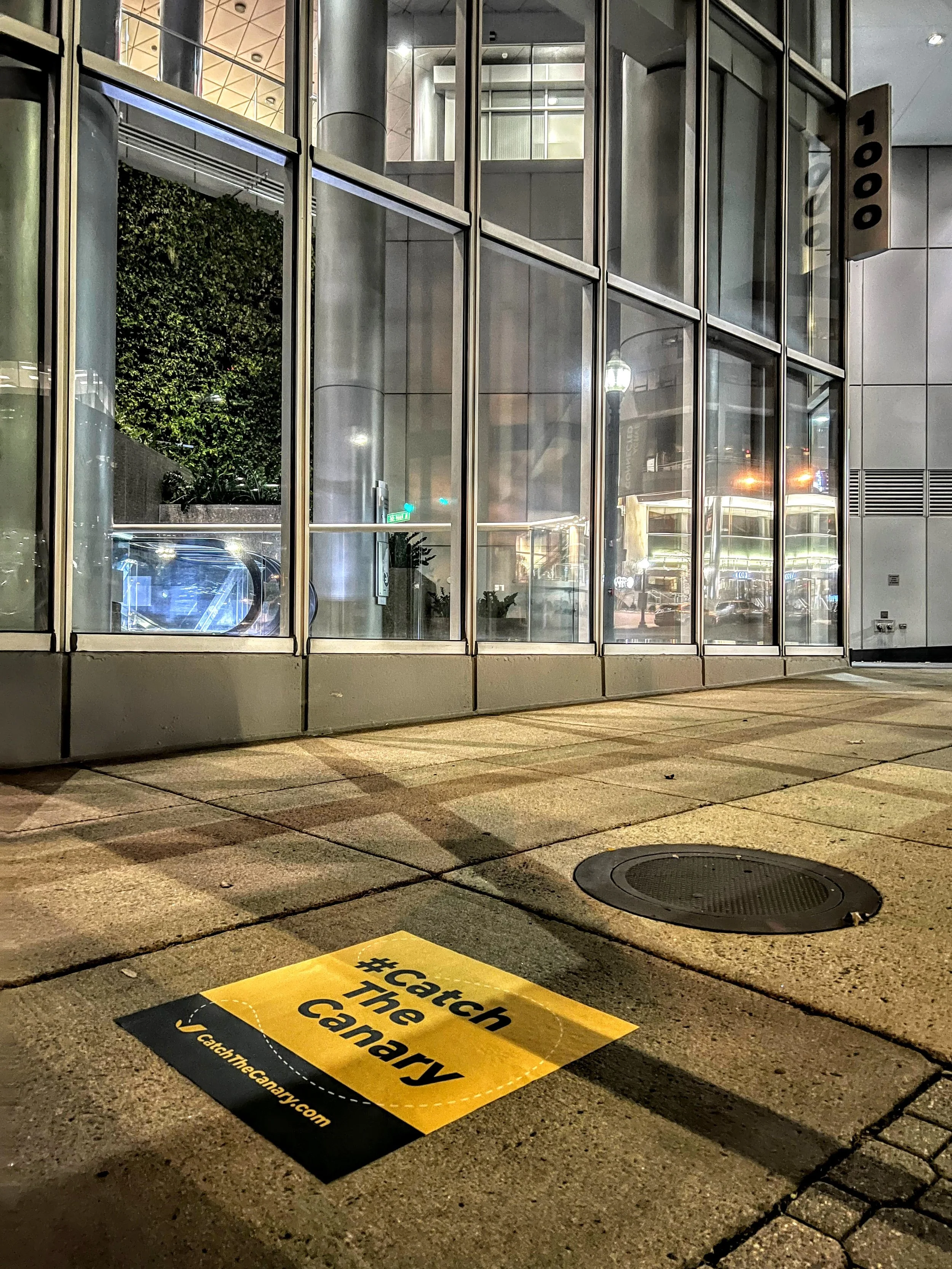 Twice as effective with both sidewalk stencils and decals