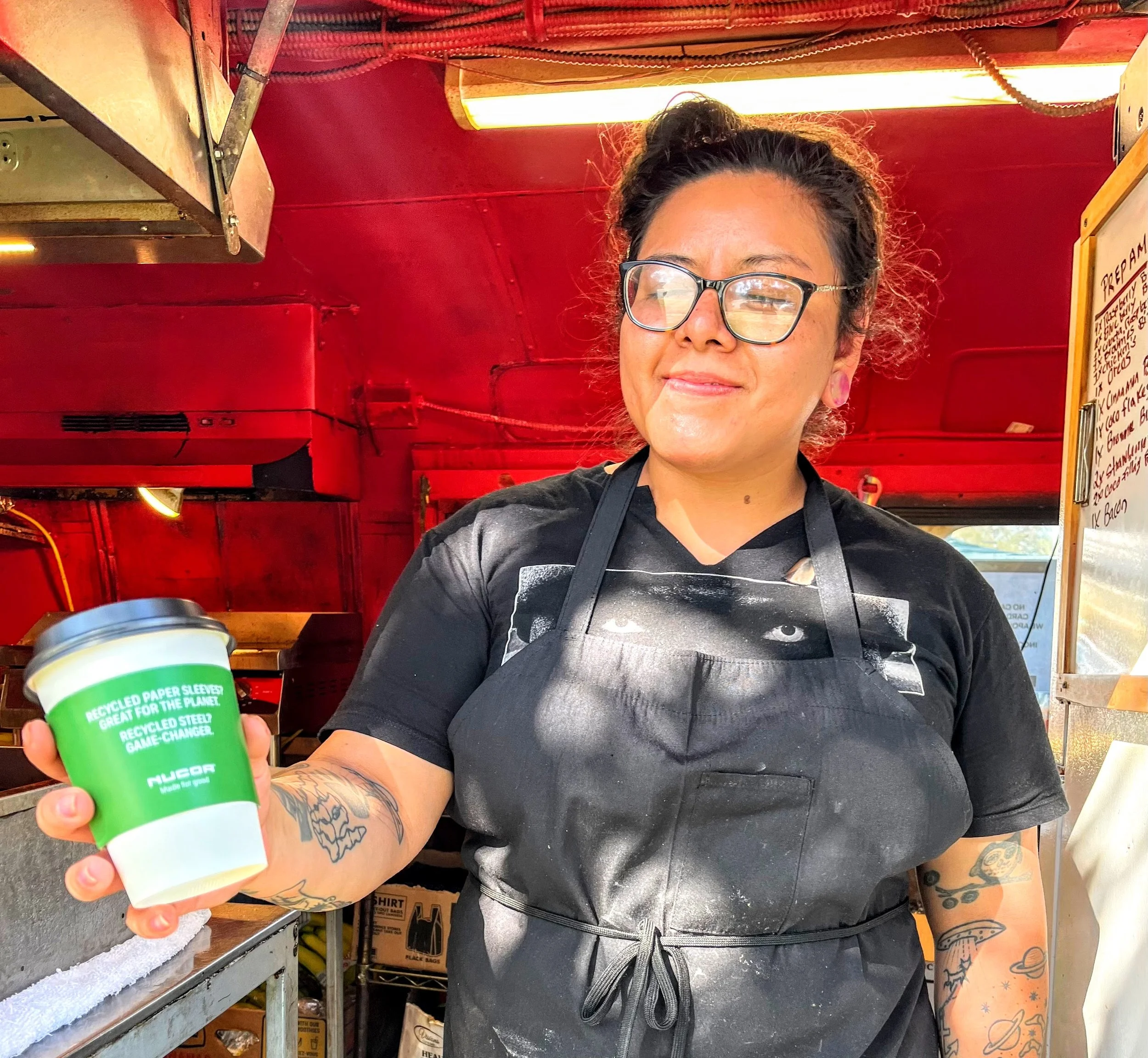 Brewing Up Change: Coffee Sleeves Campaign for Nucor