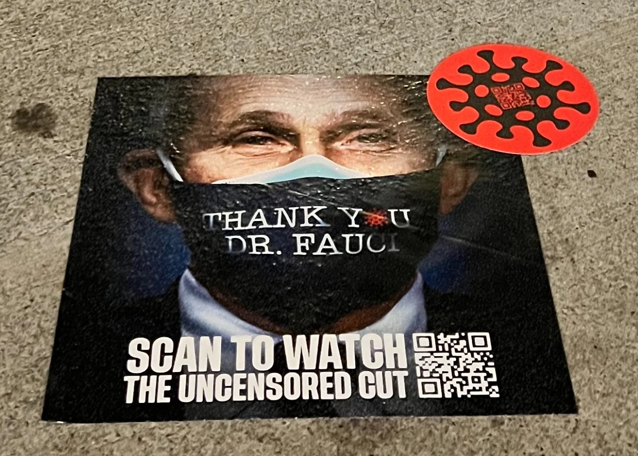THANK YOU DR. FAUCI SIDEWALK DECAL CAMPAIGN