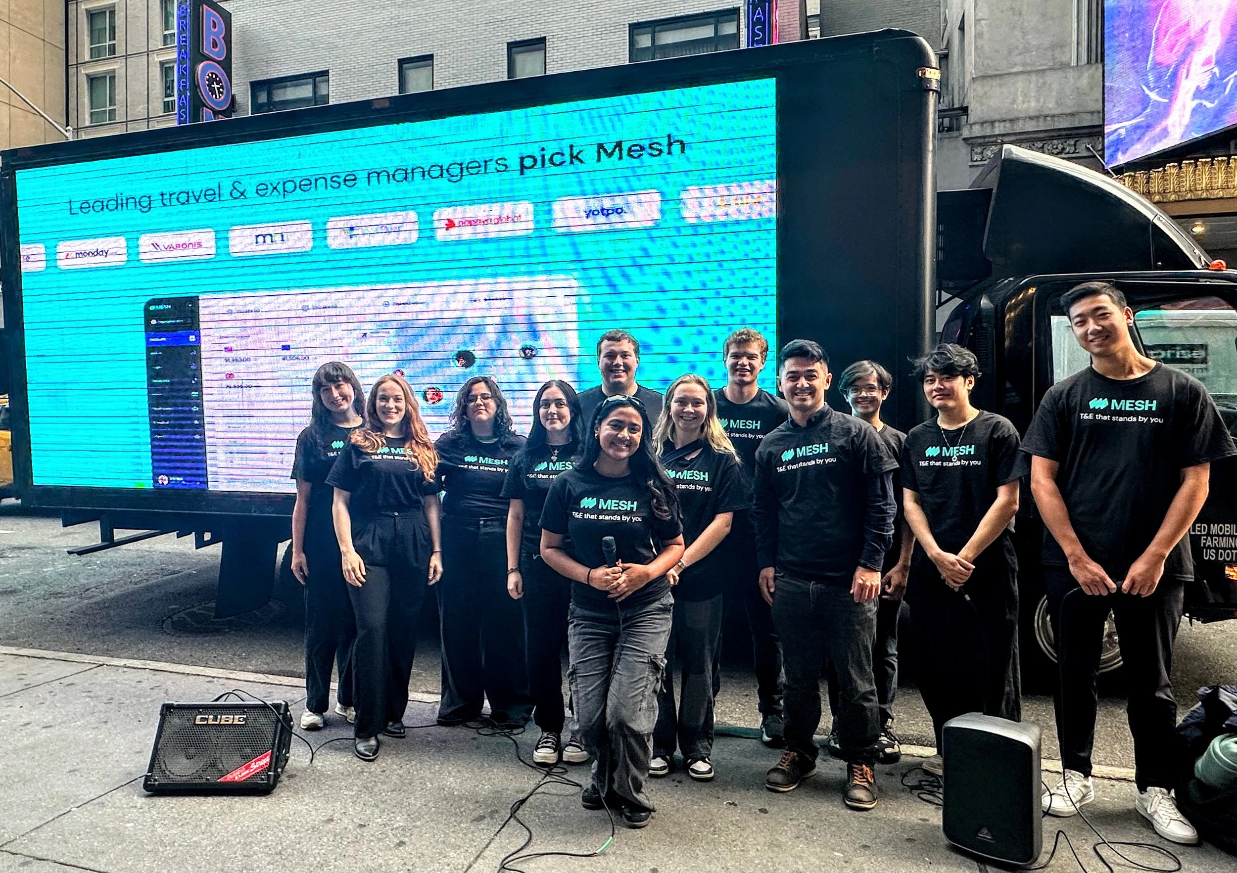 GOSINGERS TAKE ON NYC FOR MESH IN FRONT OF COMPETITORS