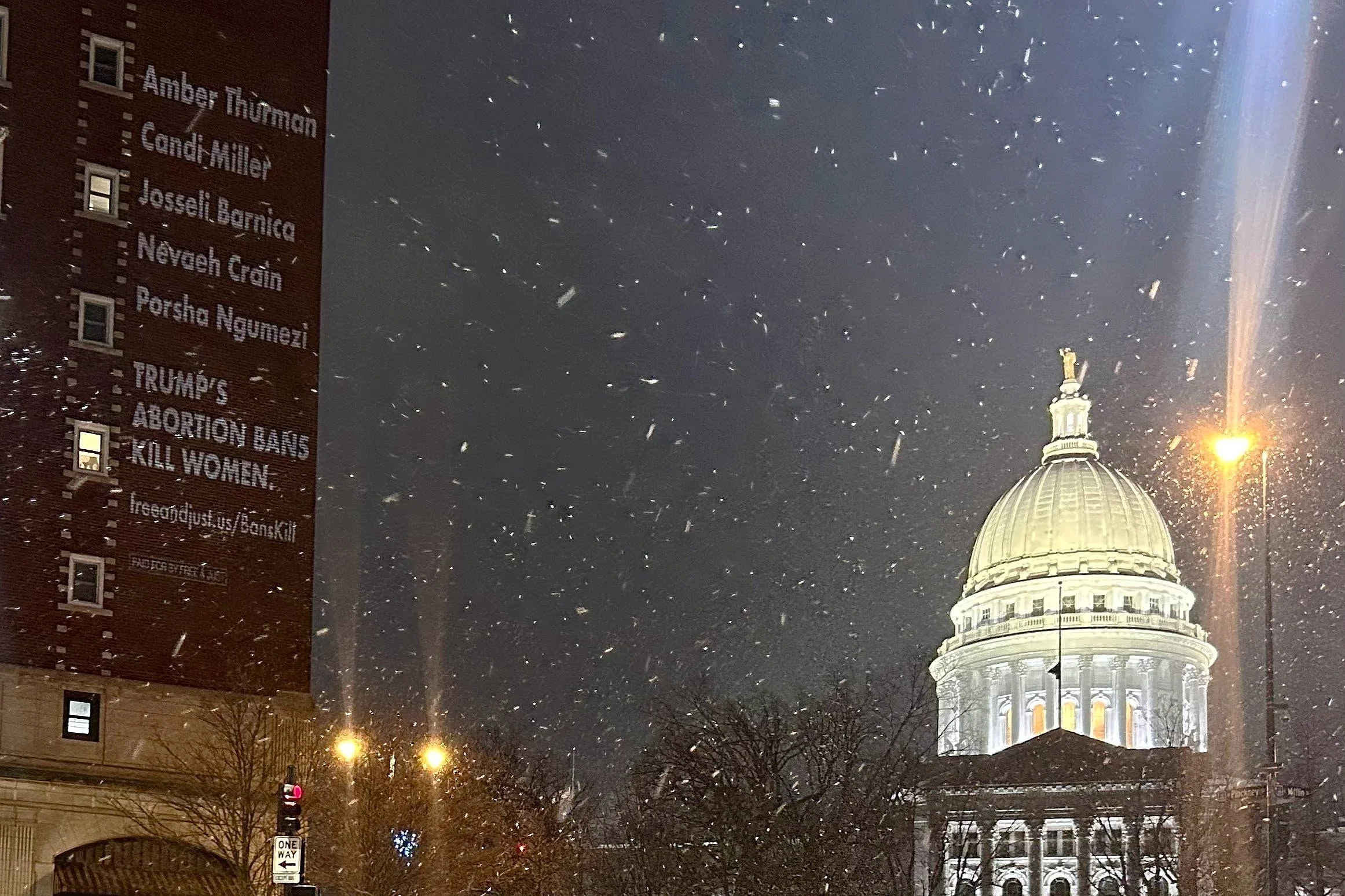 "Free and Just" Projections Illuminate Atlanta and Madison