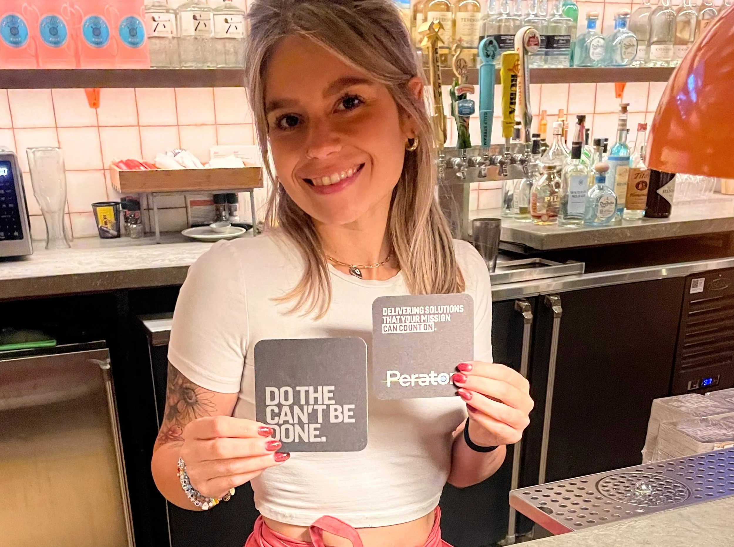 Peraton Makes an Impression with Bar Coaster Campaign in Florida