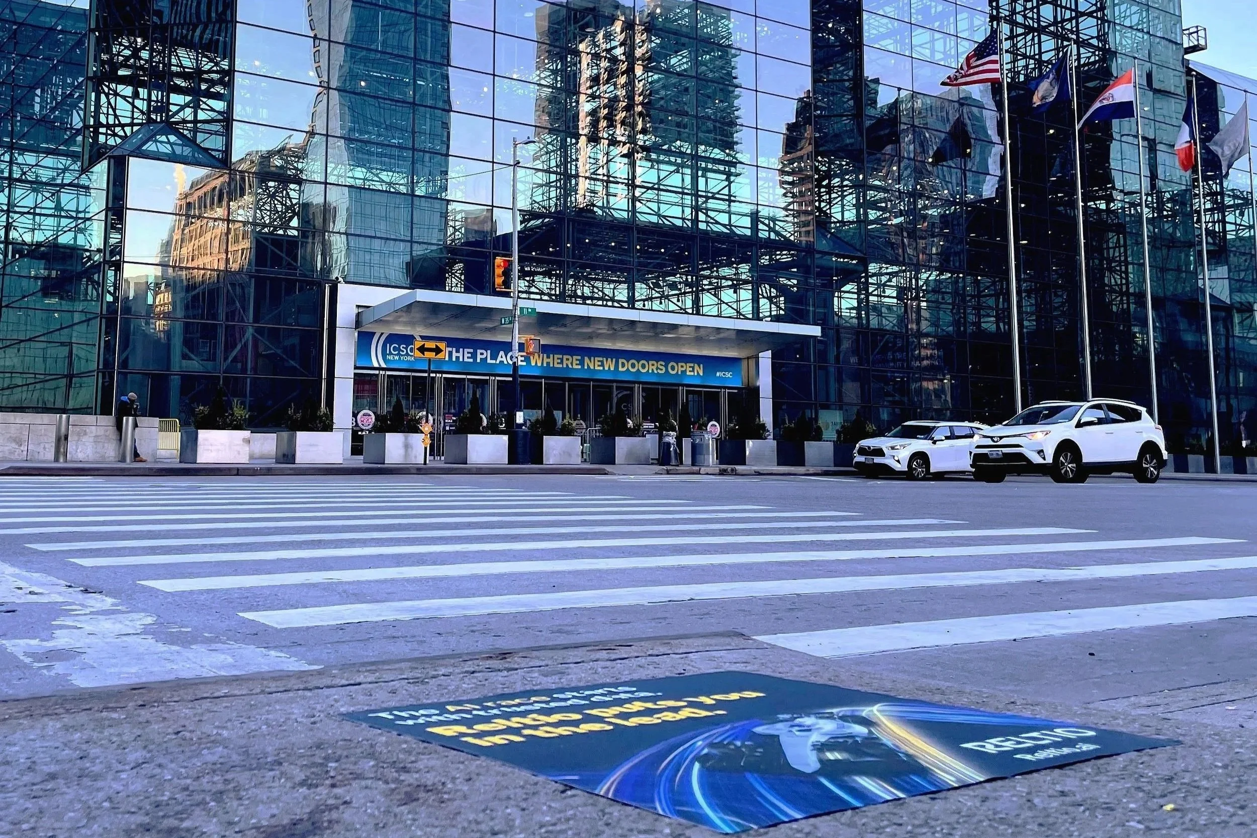 Reltio AI Sidewalk Decals Touch the Ground in NYC &amp; SF