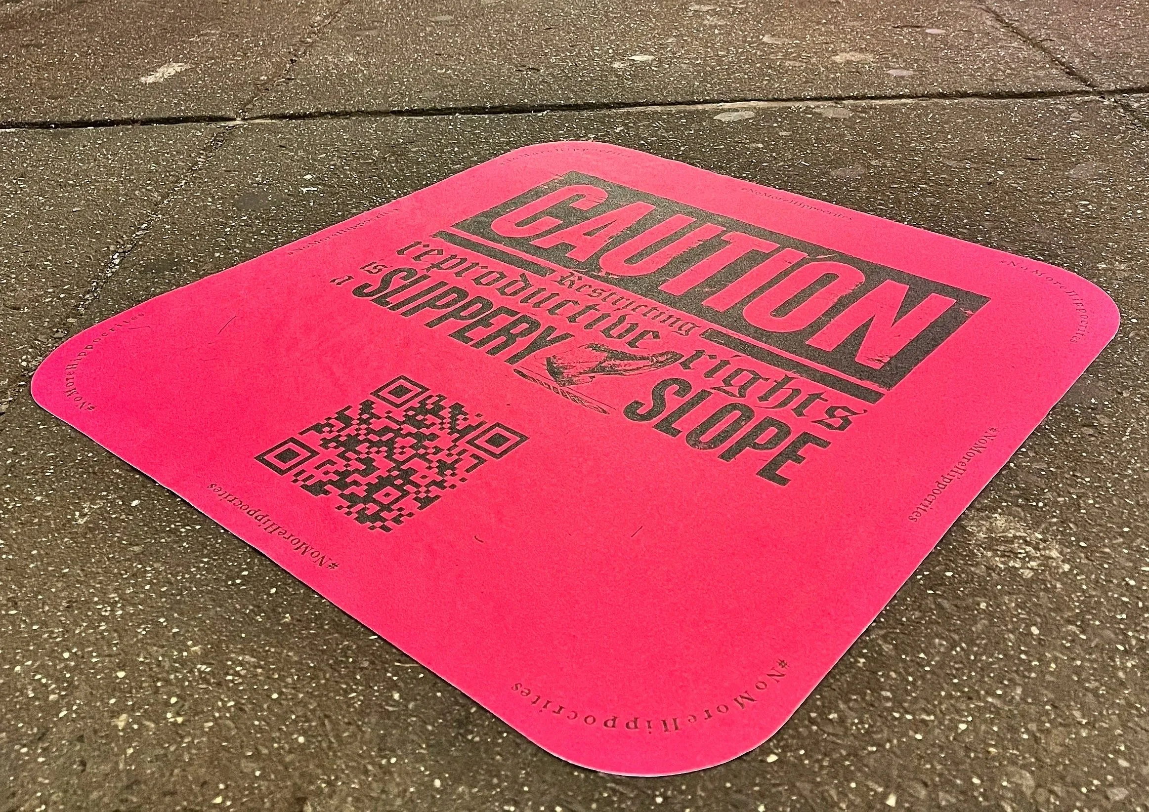 Hippocrites Sidewalk Decal Campaign Brings Awareness to Short Film on Reproductive Health Rights