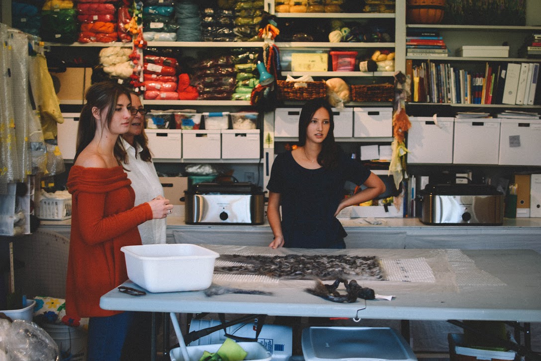On location at Sunset Farm Studio, featured in Issue 3, photo by Dorothy Wang
