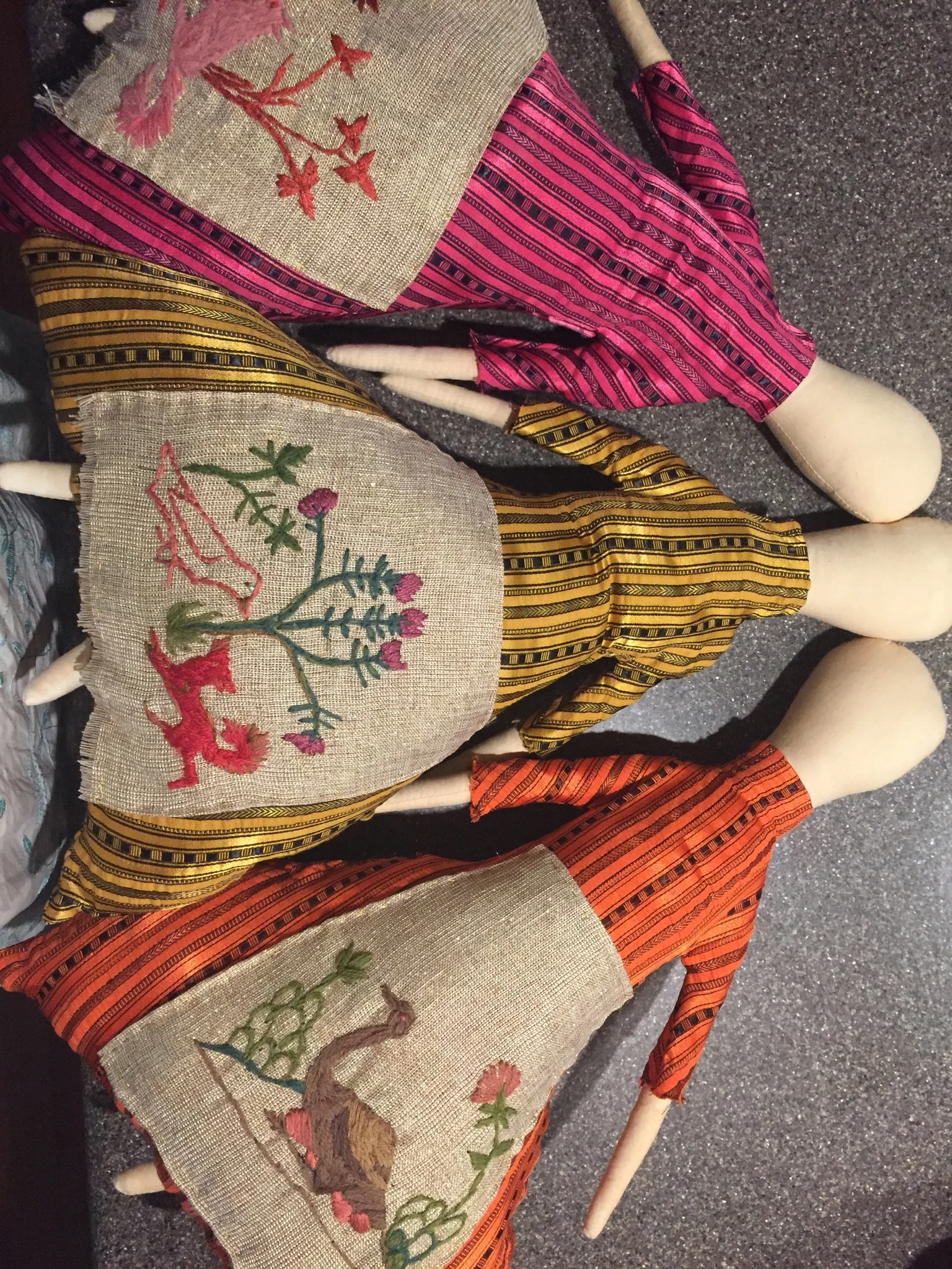 Gathering my embroidered foxes and opulent Syria dolls