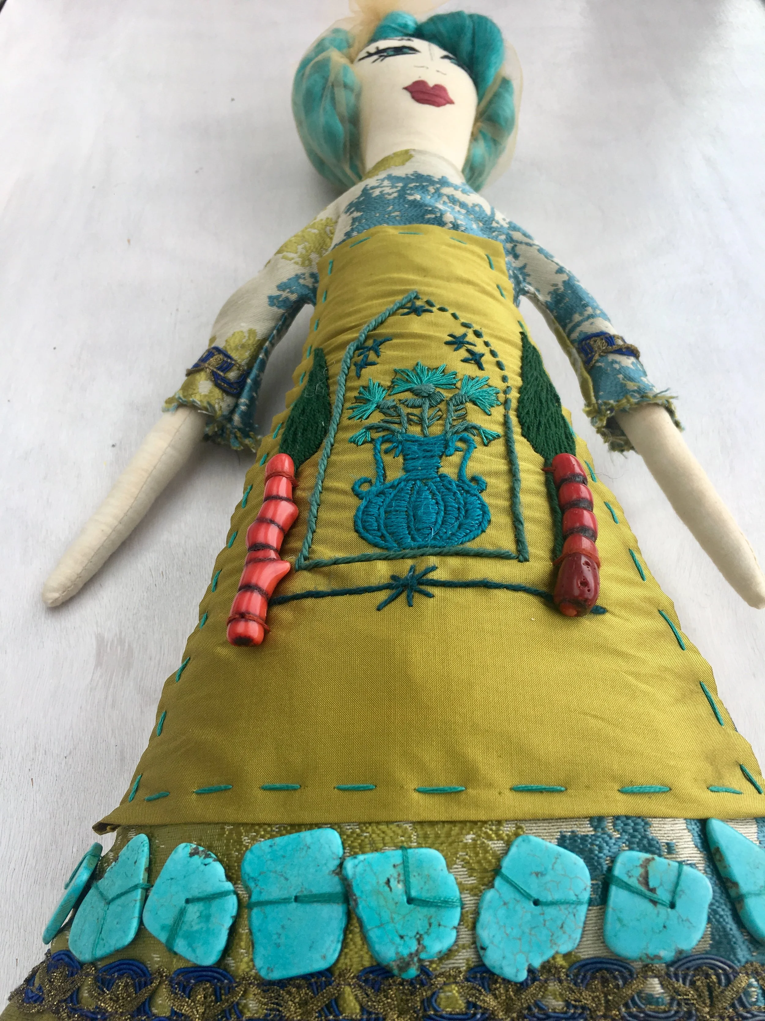 Umayyad Splendor Modern Syrian Folk Art Doll