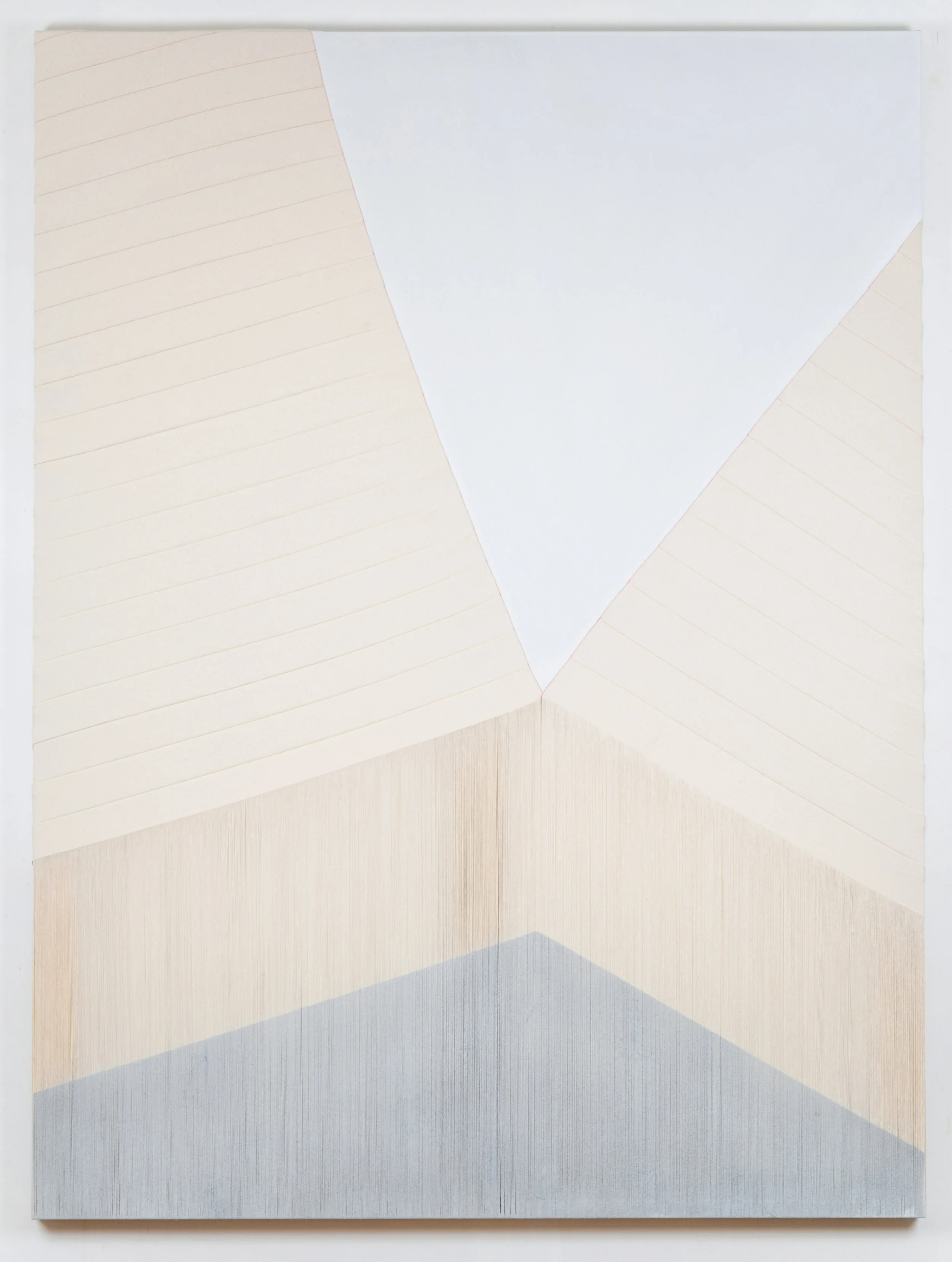 oscillation 2017 acrylic on stitched canvas 60 in x 45 in
