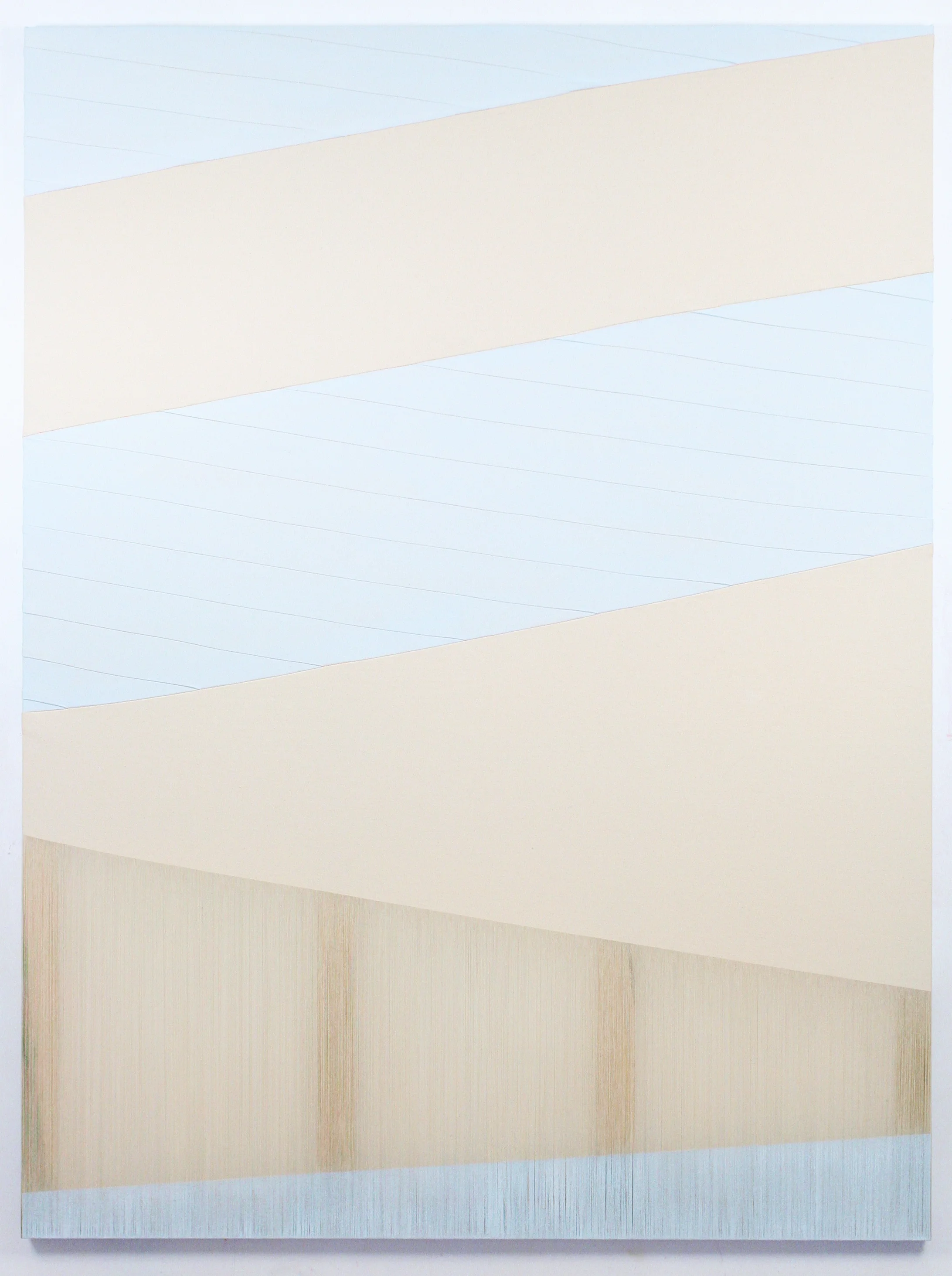 theory of tides 2017 acrylic on stitched canvas 80 in x 60 in