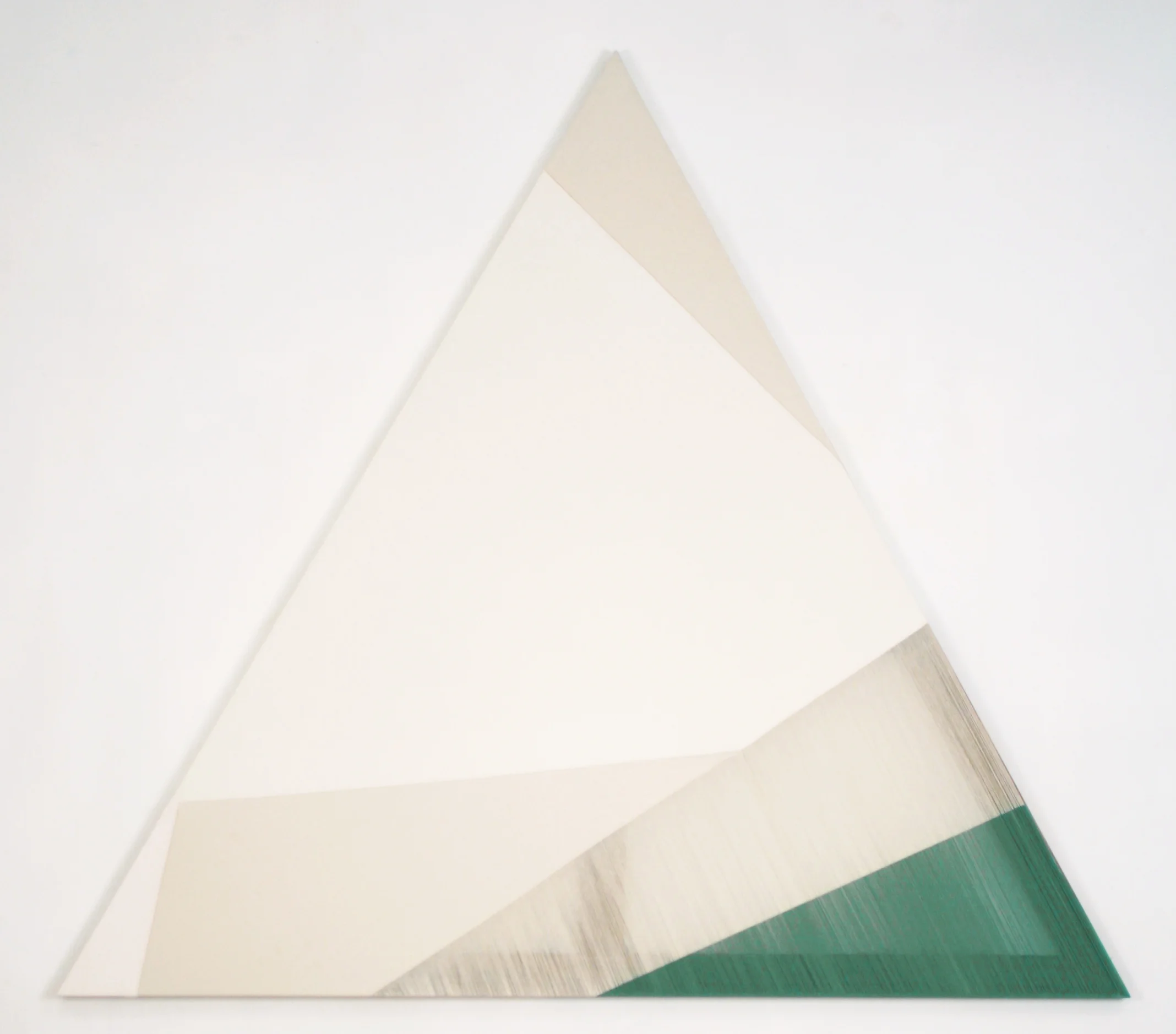 laconic 2015 acrylic on stitched canvas 60 x 60 in (triangle)