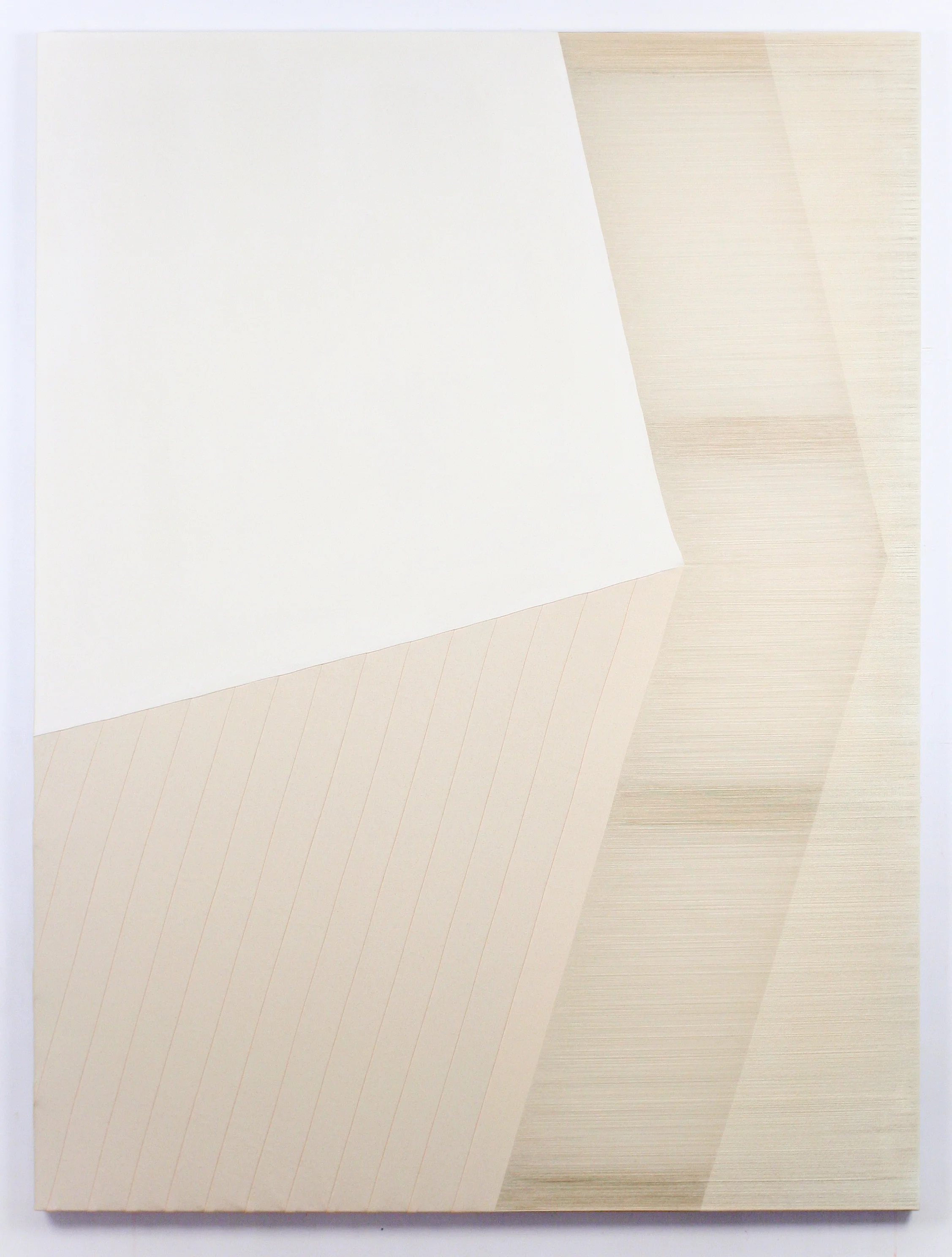 chronology 2017 acrylic on stitched canvas 72 in x 54 in